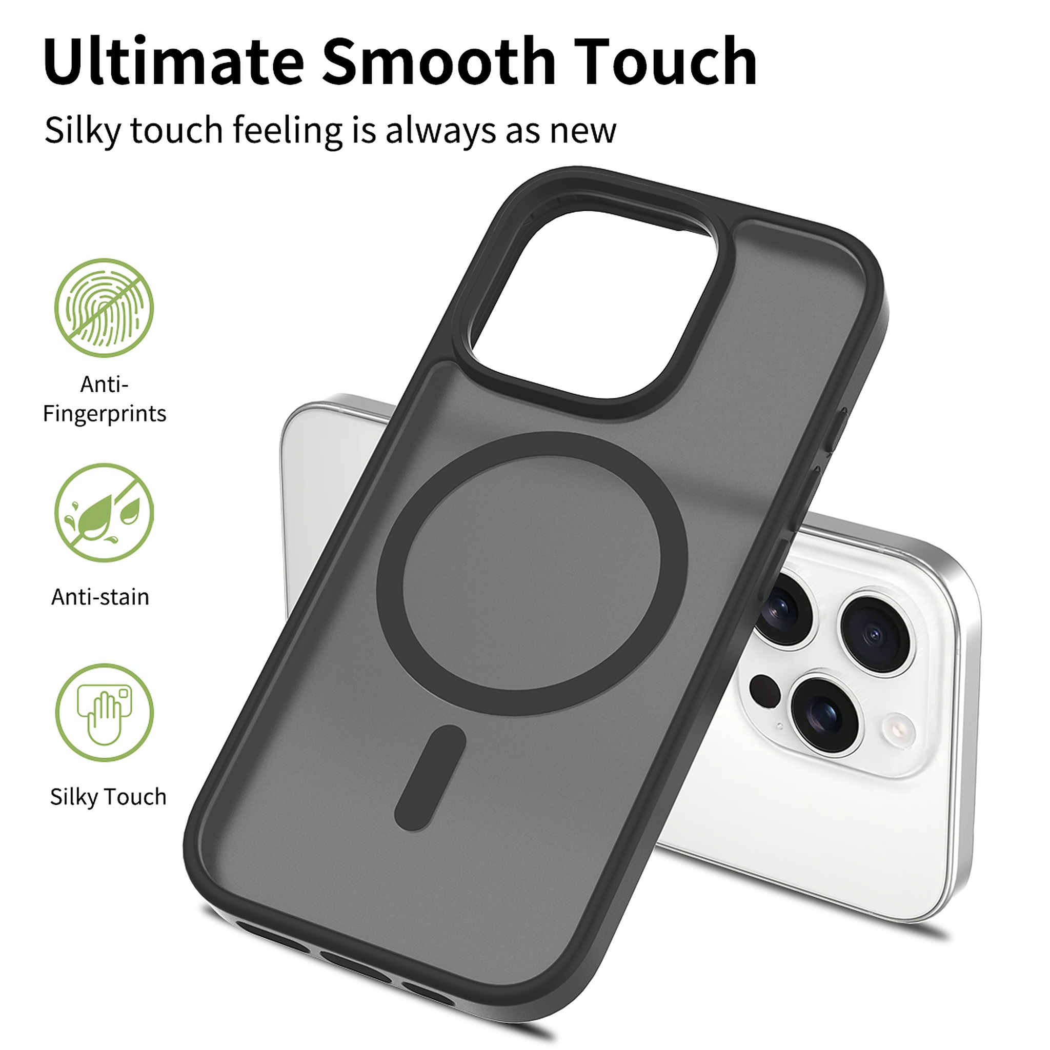 SendaFit Matte Skin-Feel Camera-Button Two-in-One MagSafe Case for iPhone 16 Pro detail 4