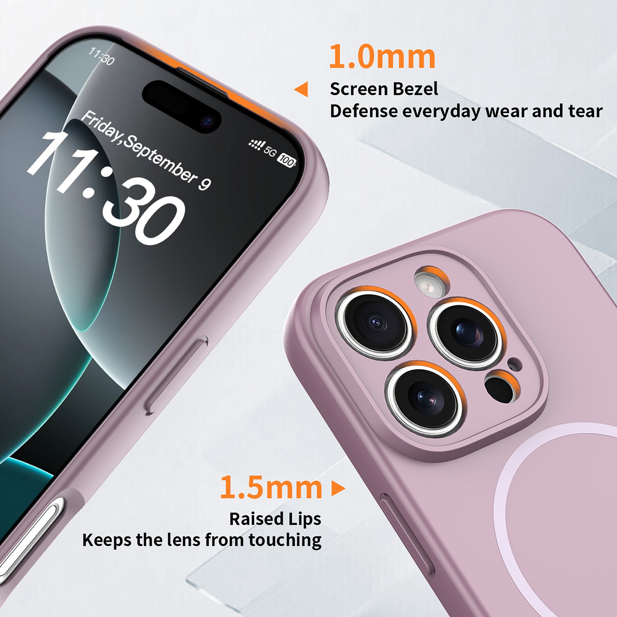 SendaFit Solid-Color Two-in-One Case for iPhone 16 Pro detail 10