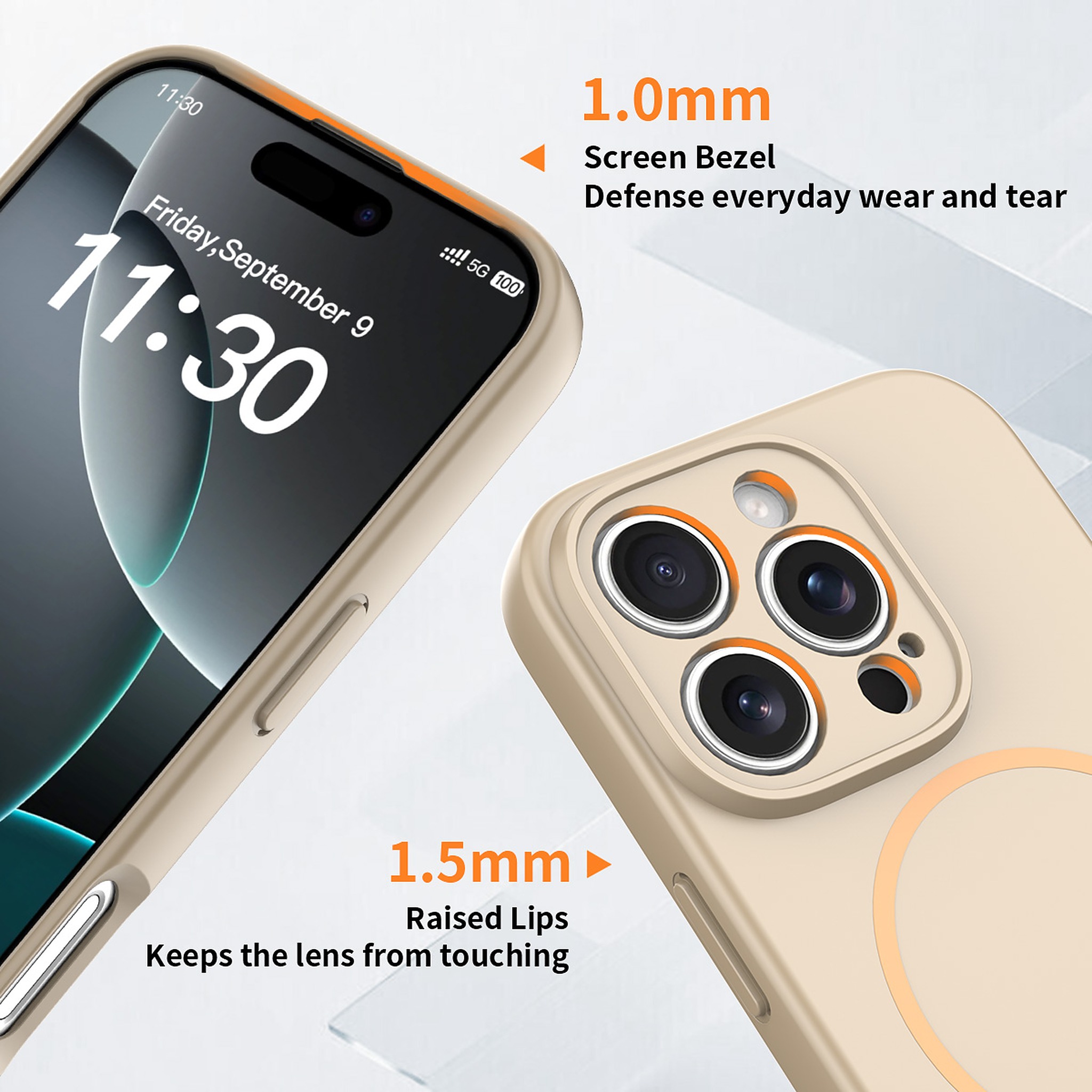 SendaFit Solid-Color Two-in-One Case for iPhone 16 Pro detail 19