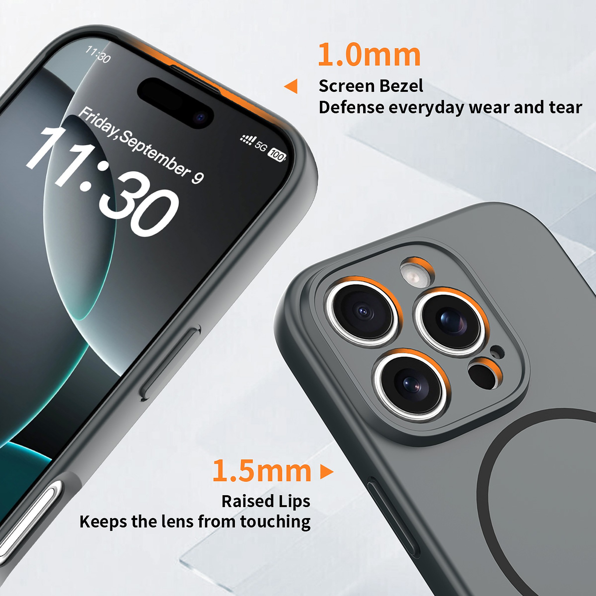 SendaFit Solid-Color Two-in-One Case for iPhone 16 Pro detail 2