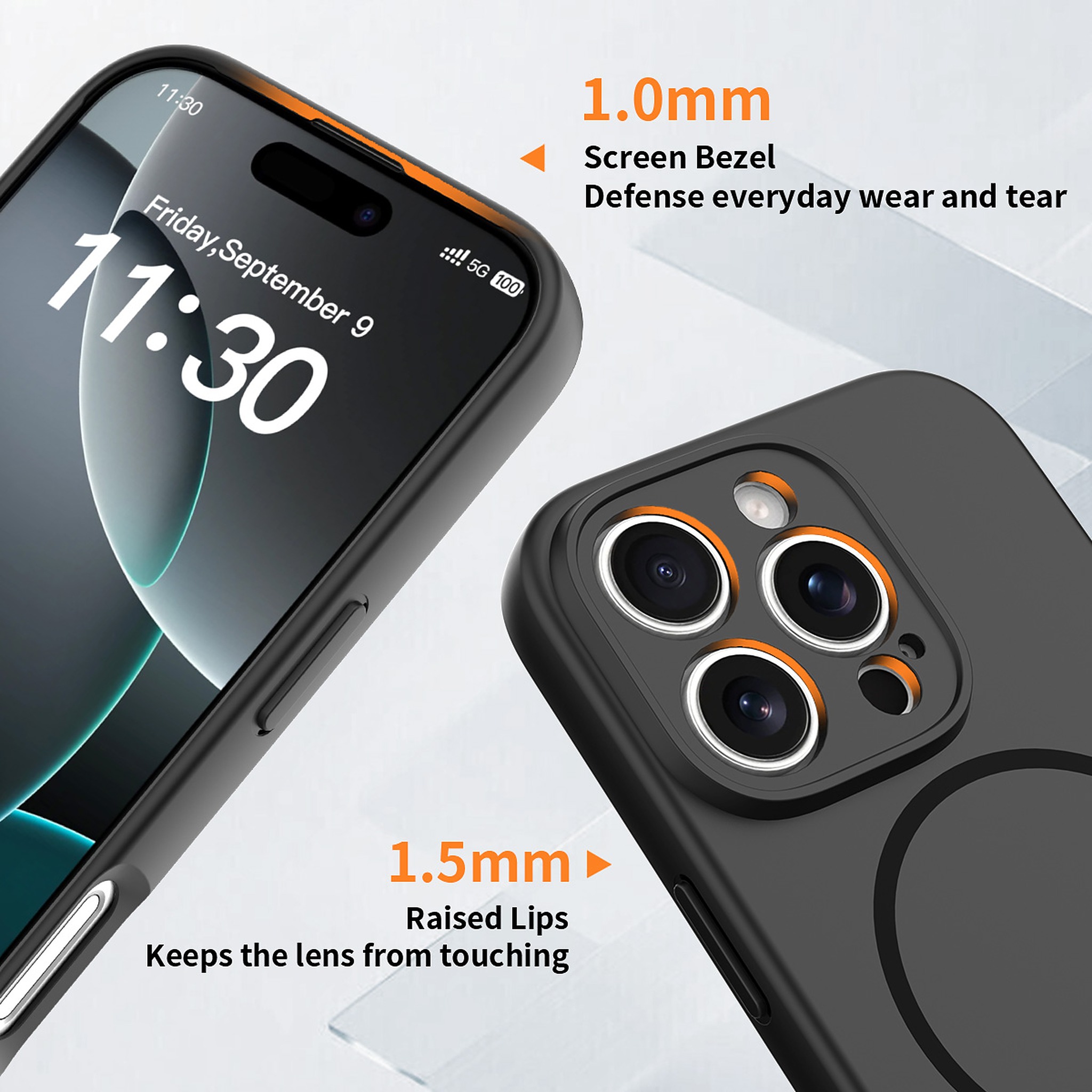 SendaFit Solid-Color Two-in-One Case for iPhone 16 Pro detail 22