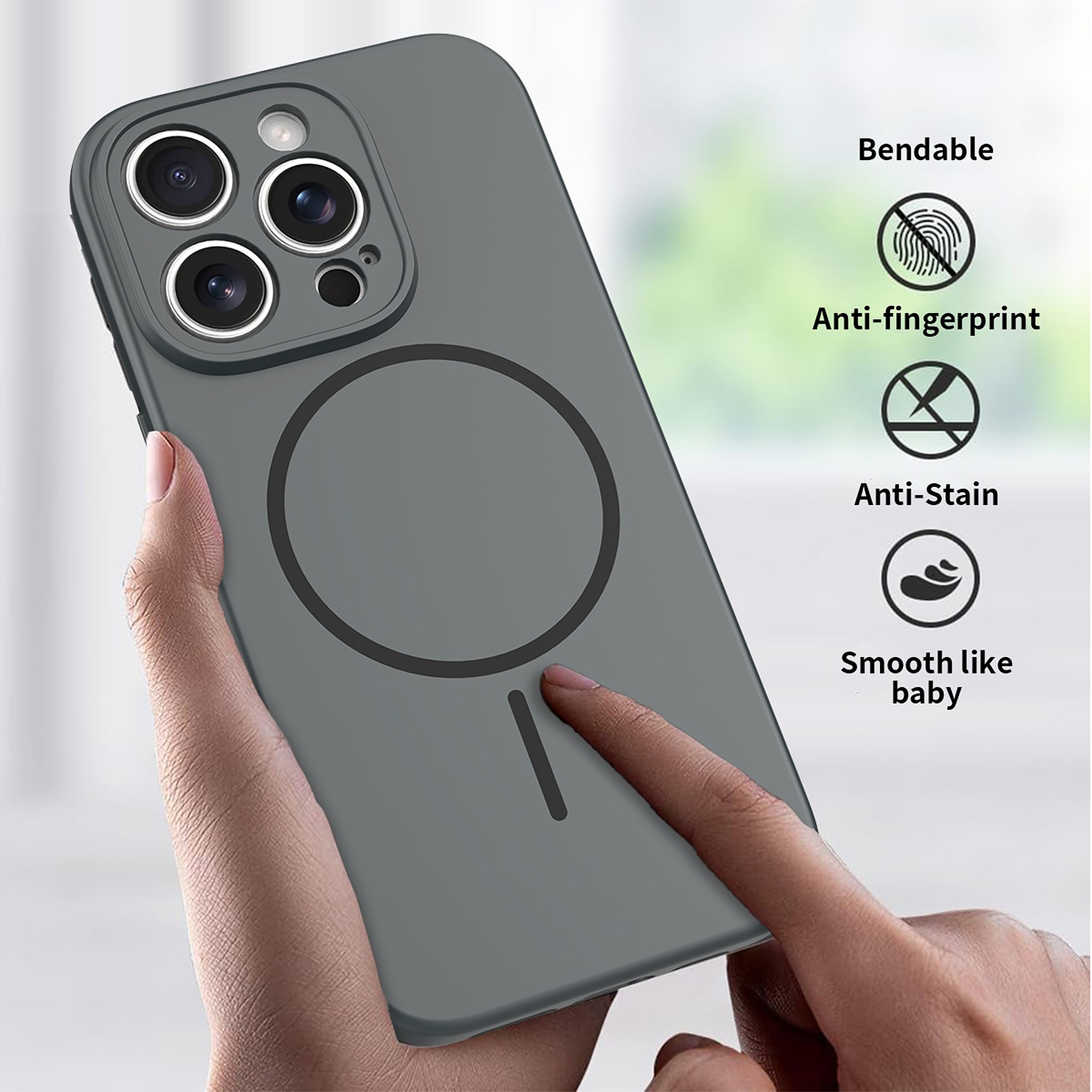 SendaFit Solid-Color Two-in-One Case for iPhone 16 Pro detail 3