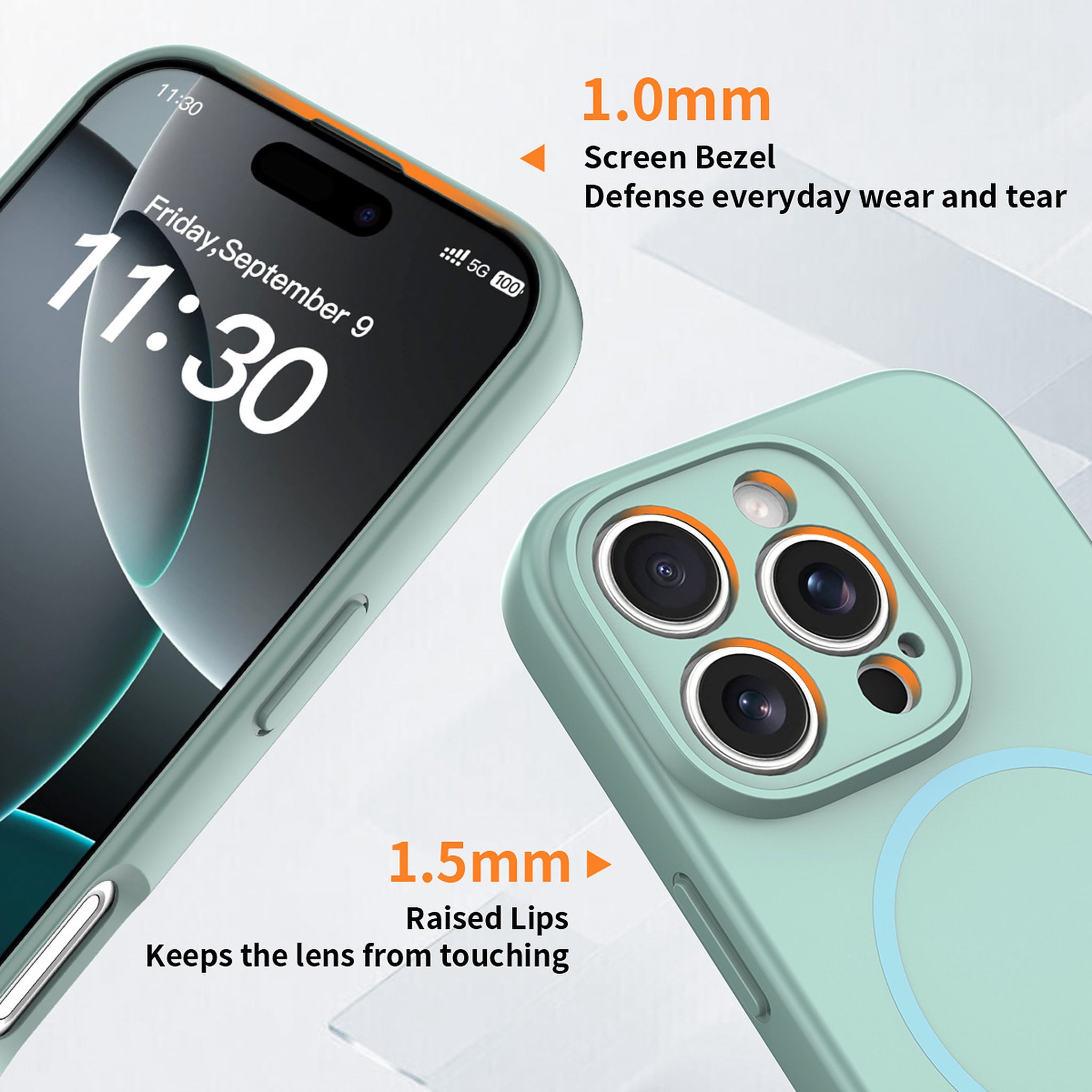 SendaFit Solid-Color Two-in-One Case for iPhone 16 Pro detail 6