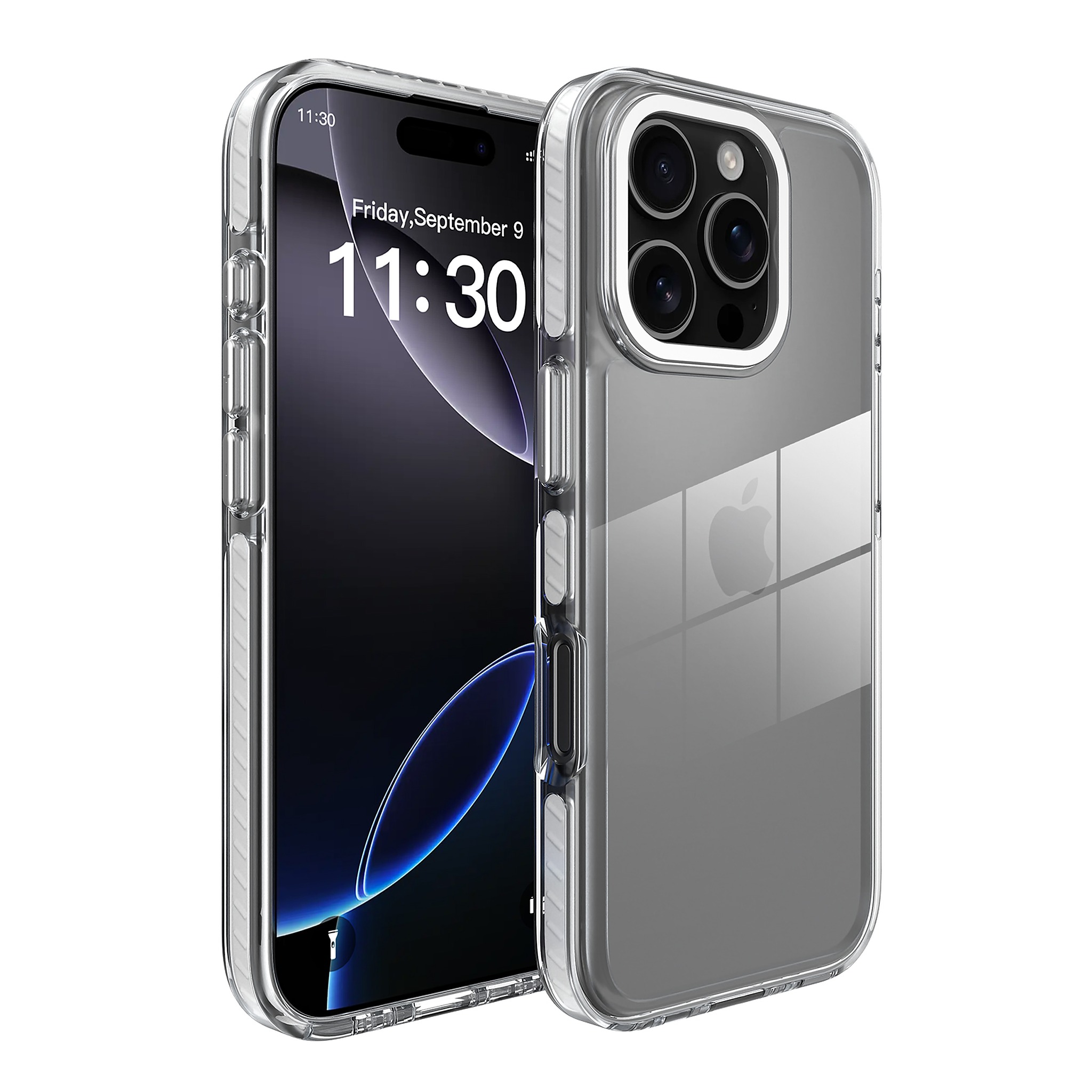 SendaFit Iridescent Two-Tone Case for iPhone 16 Pro - White