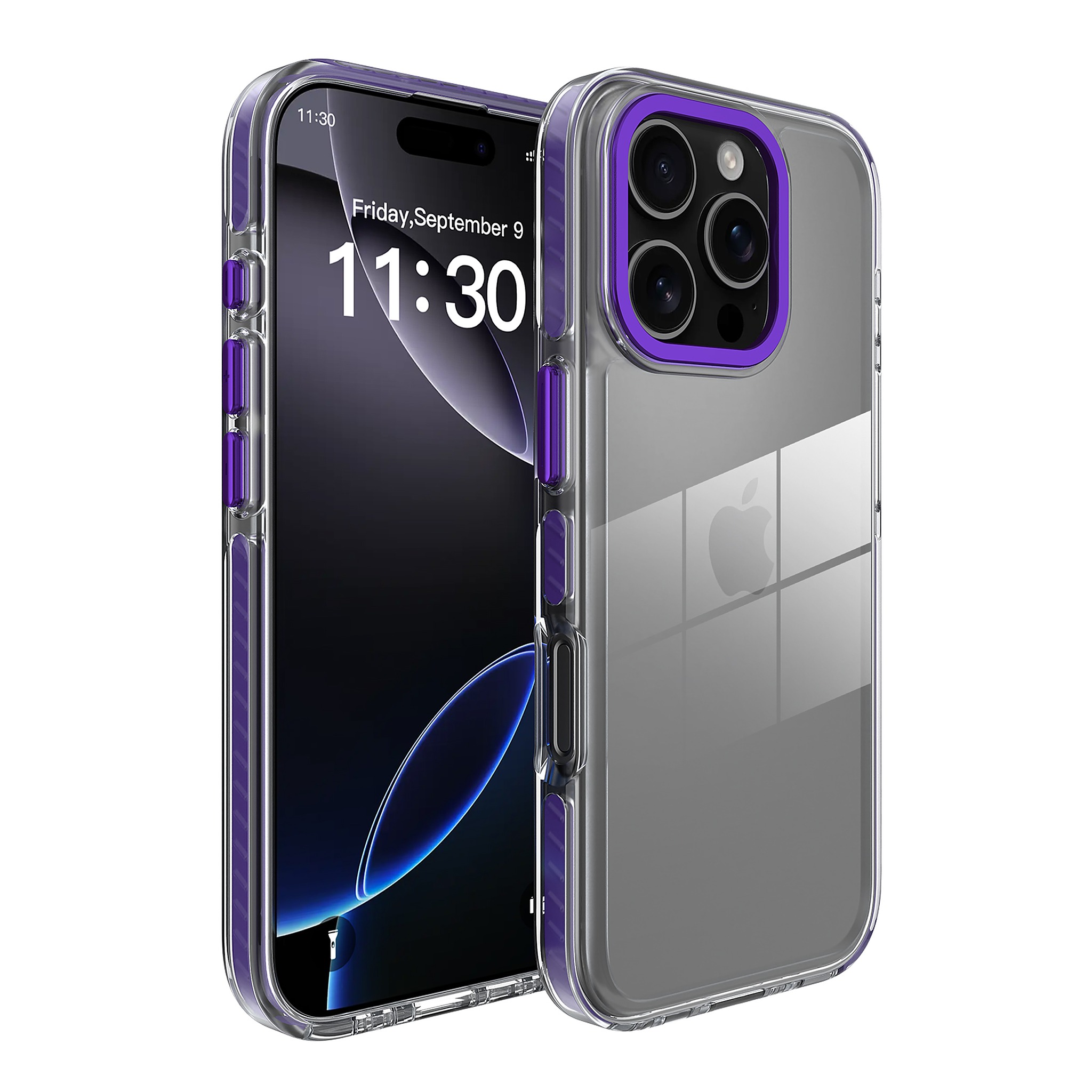 SendaFit Iridescent Two-Tone Case for iPhone 16 Pro - Purple