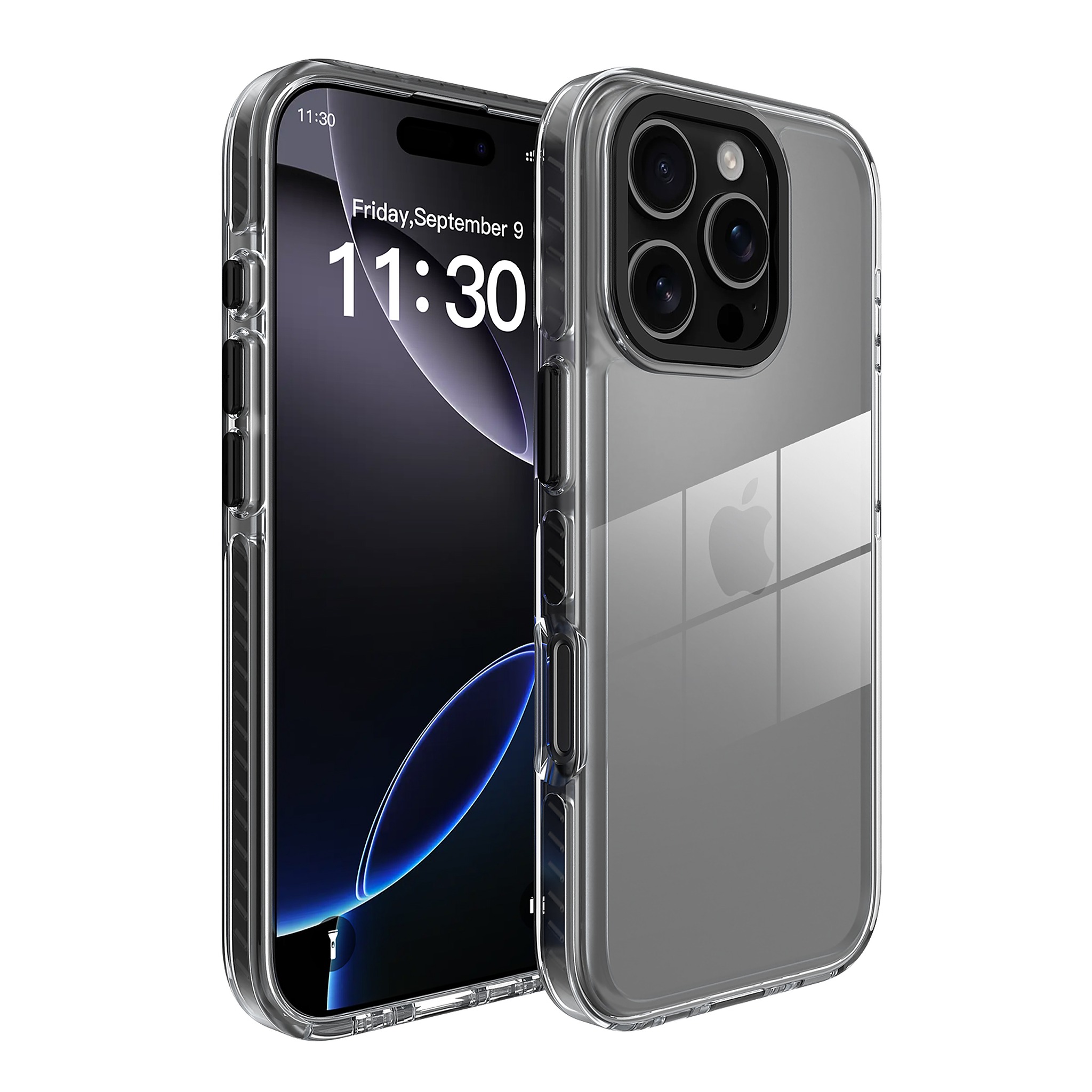 SendaFit Iridescent Two-Tone Case for iPhone 16 Pro - Black