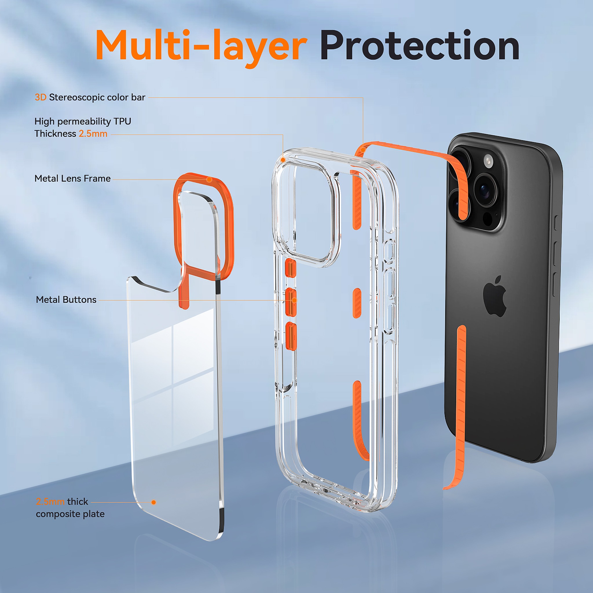 SendaFit Iridescent Two-Tone Case for iPhone 16 Pro detail 11