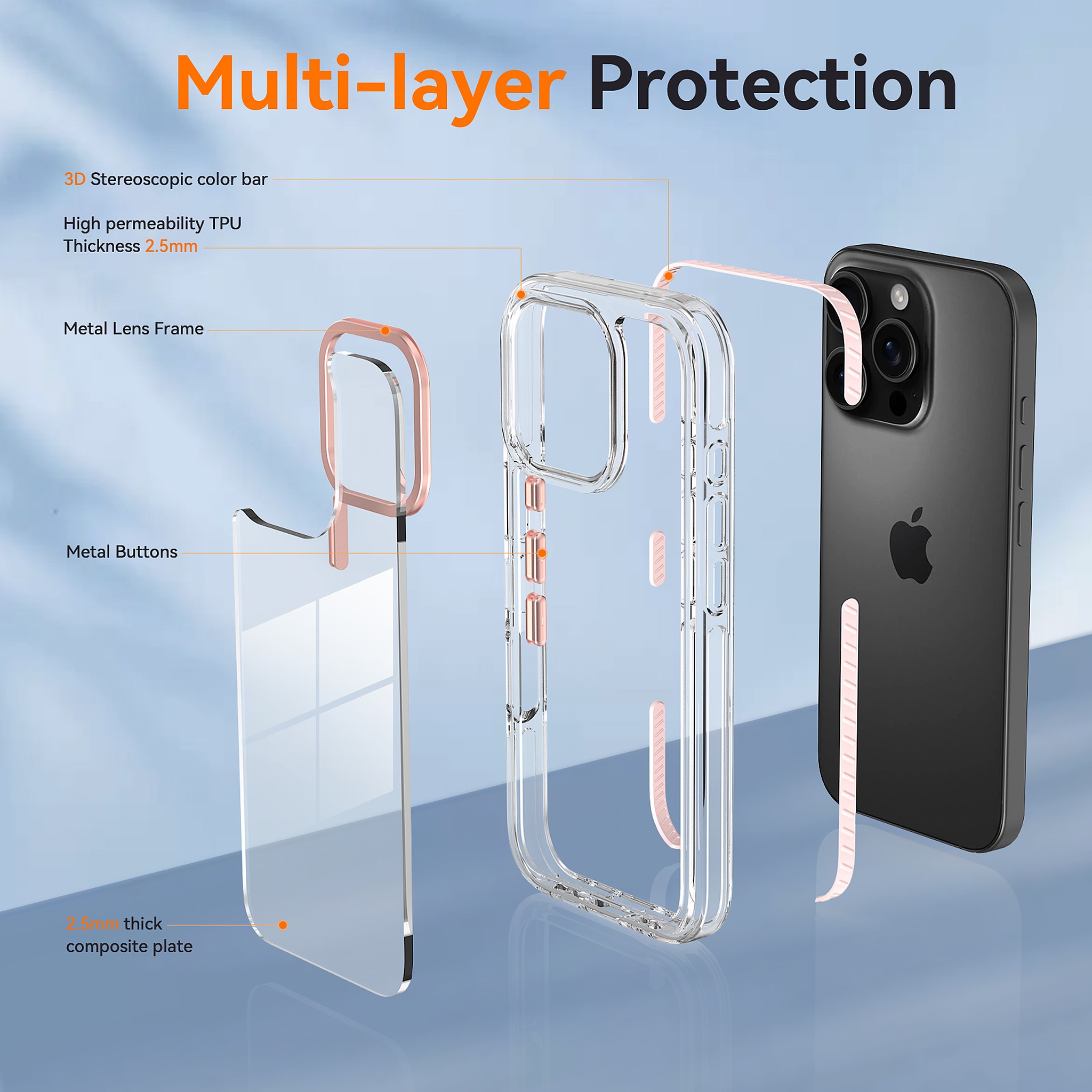 SendaFit Iridescent Two-Tone Case for iPhone 16 Pro detail 12