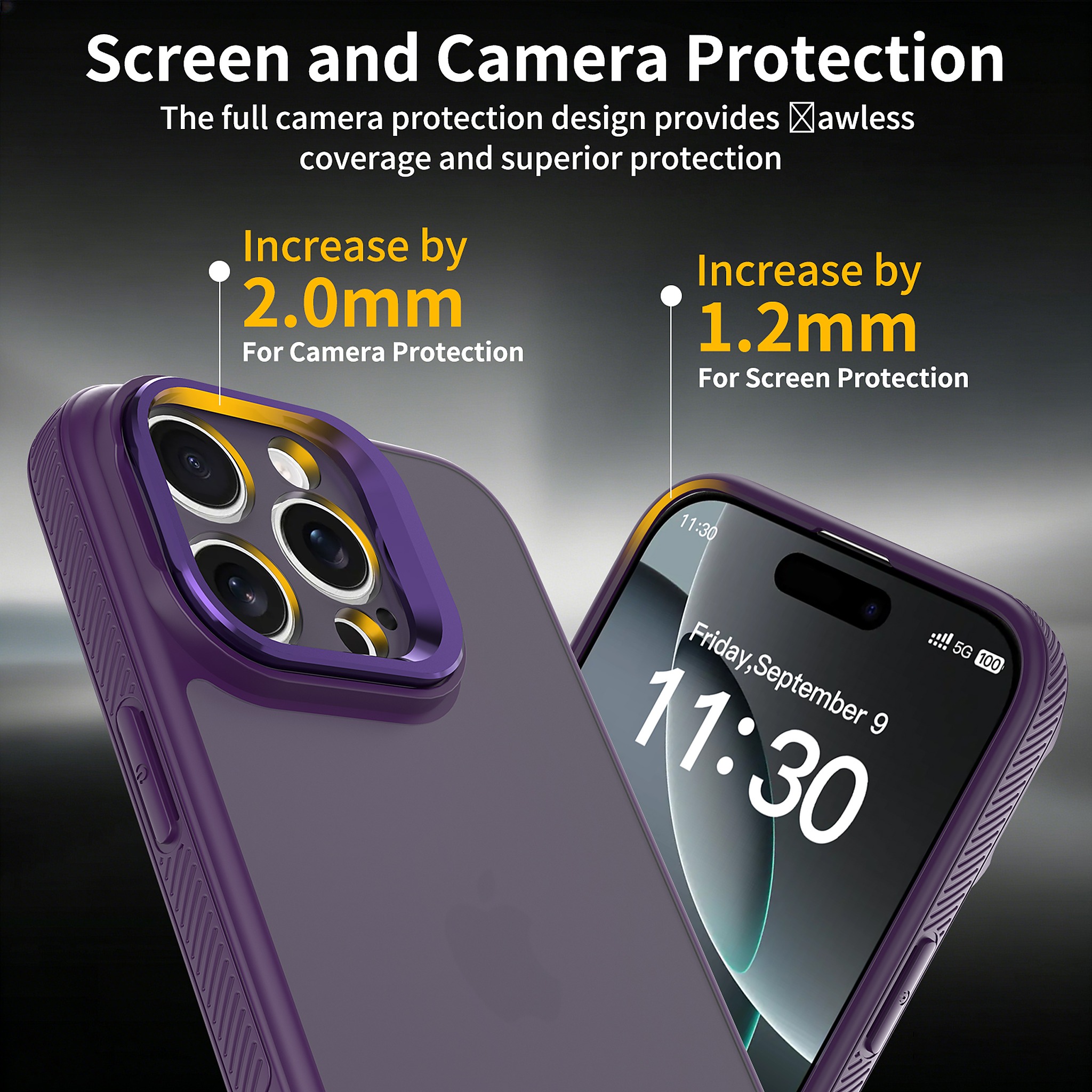 SendaFit Precise-Cutout Camera Stand Case for iPhone 16 Pro Max detail 10