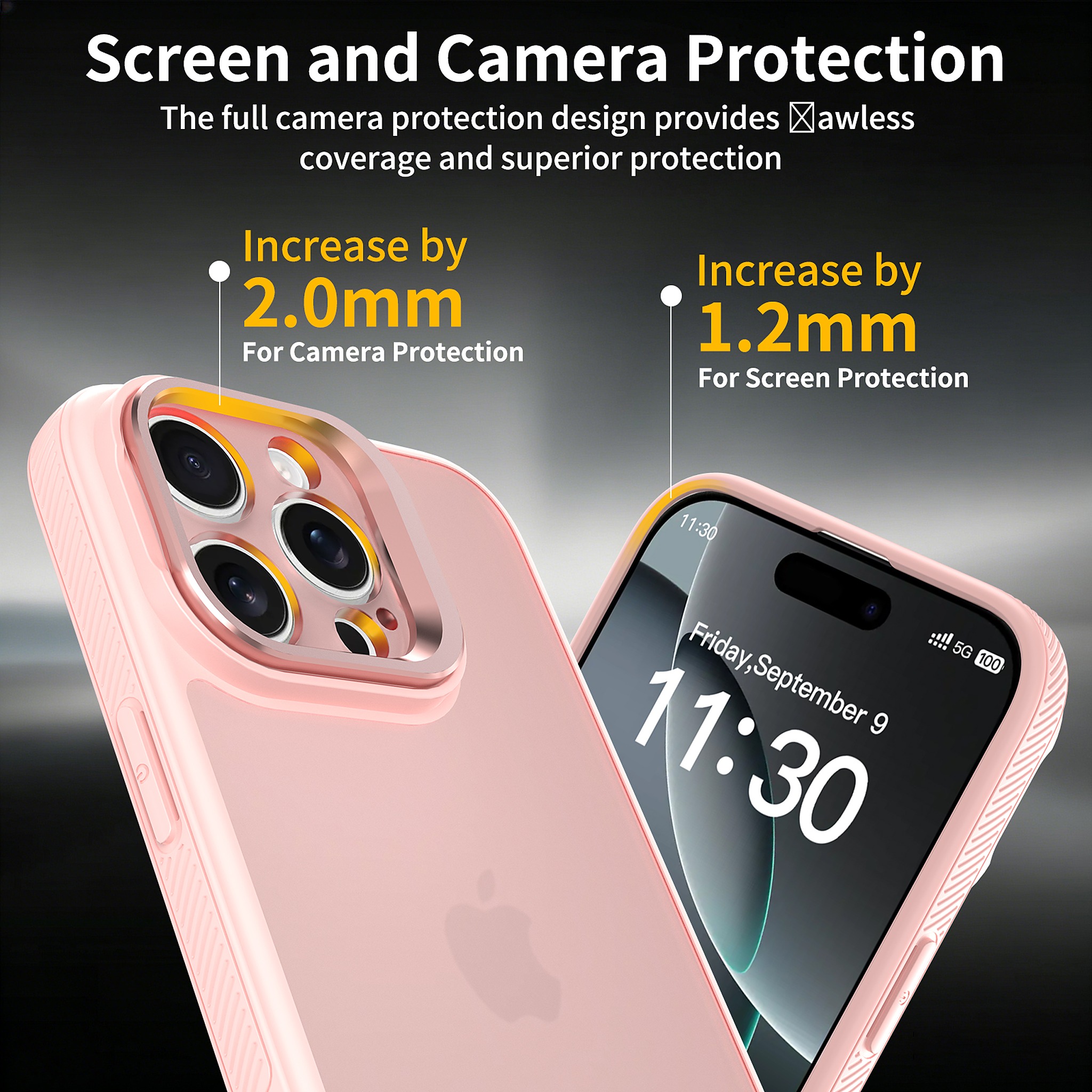 SendaFit Precise-Cutout Camera Stand Case for iPhone 16 Pro Max detail 14