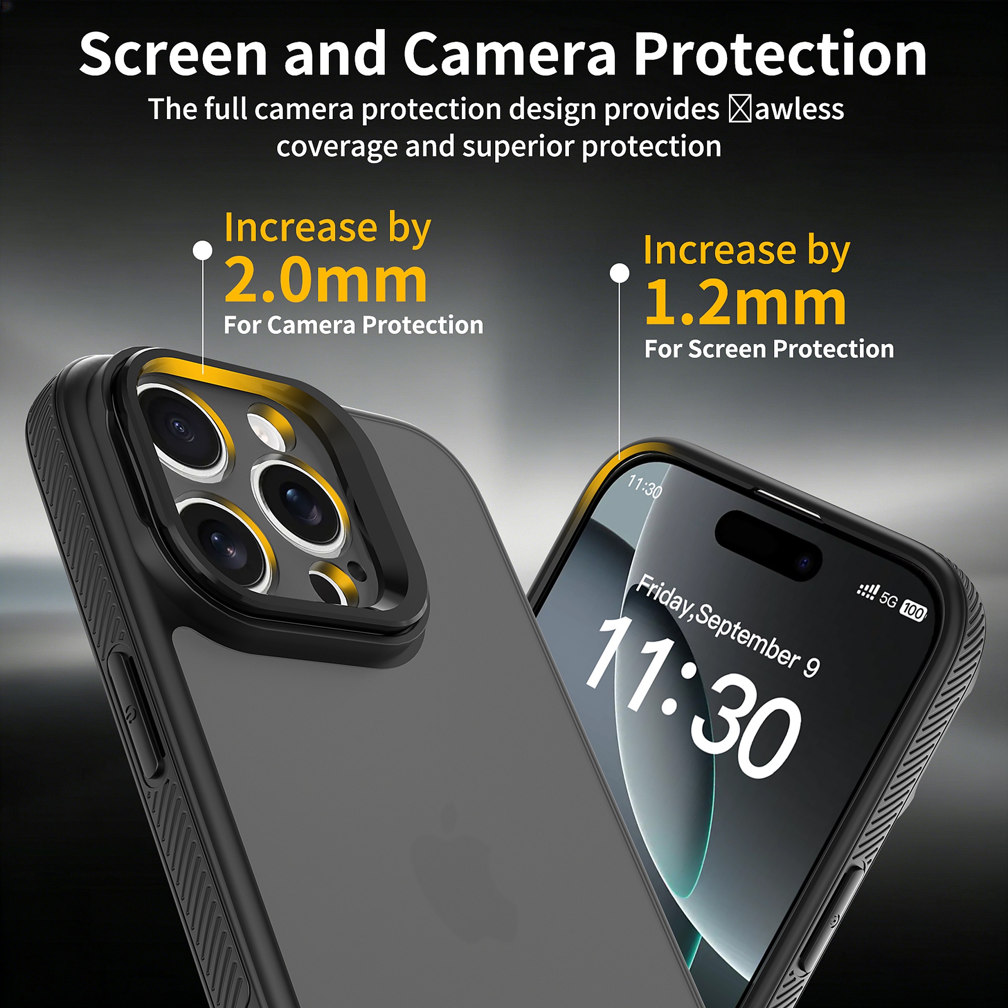 SendaFit Precise-Cutout Camera Stand Case for iPhone 16 Pro Max detail 2