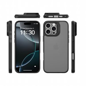 SendaFit Precise-Cutout Camera Stand Case for iPhone 16 Pro Max