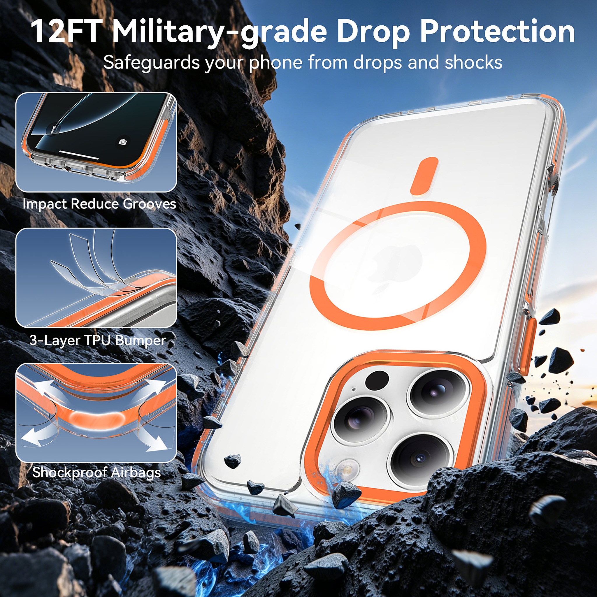 SendaFit Iridescent Two-Tone MagSafe Case for iPhone 16 Pro Max detail 13