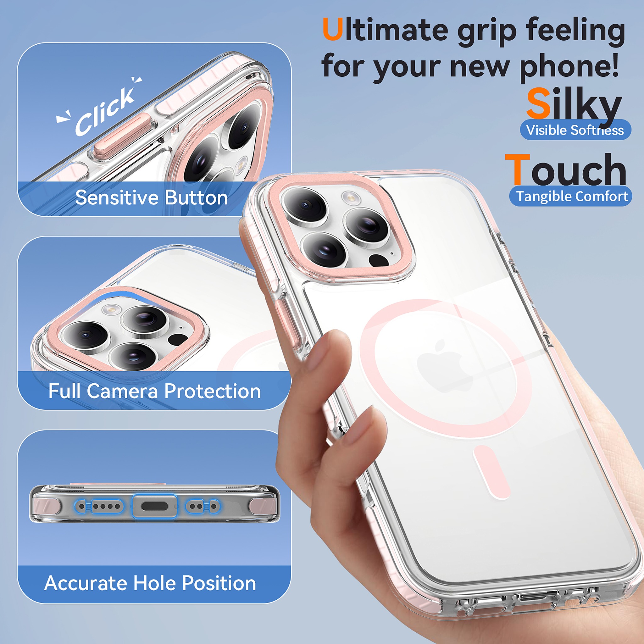 SendaFit Iridescent Two-Tone MagSafe Case for iPhone 16 Pro Max detail 17