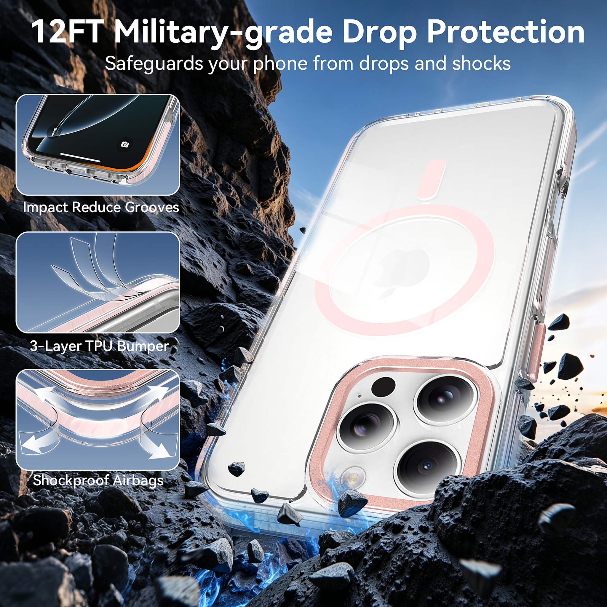 SendaFit Iridescent Two-Tone MagSafe Case for iPhone 16 Pro Max detail 19
