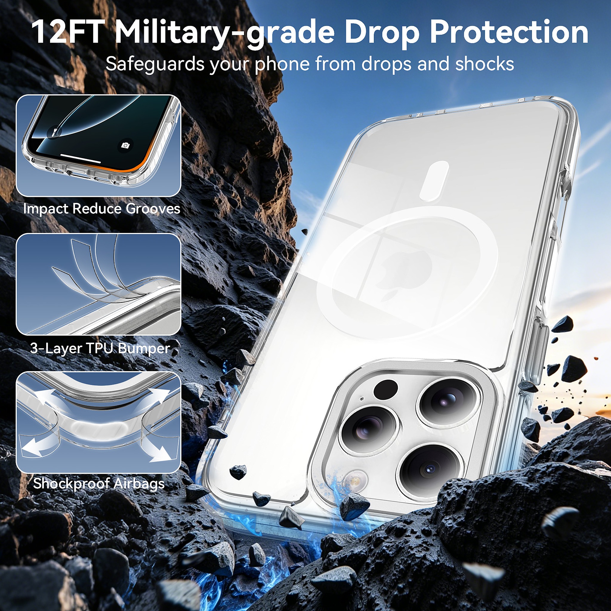 SendaFit Iridescent Two-Tone MagSafe Case for iPhone 16 Pro Max detail 25