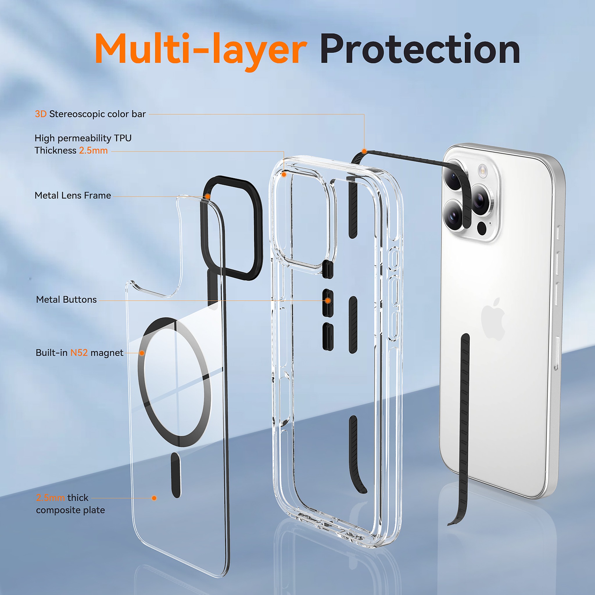 SendaFit Iridescent Two-Tone MagSafe Case for iPhone 16 Pro Max detail 29