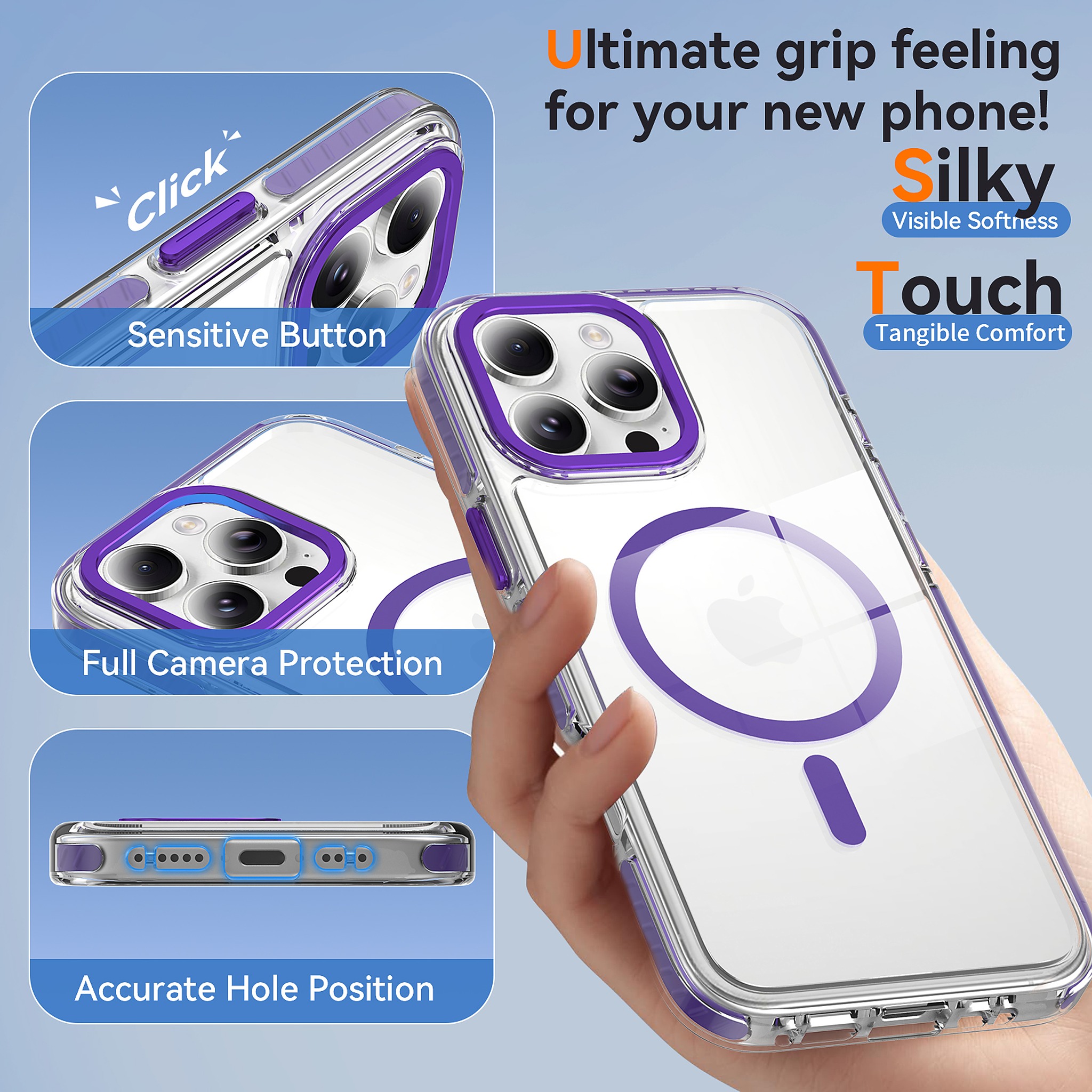 SendaFit Iridescent Two-Tone MagSafe Case for iPhone 16 Pro Max detail 6