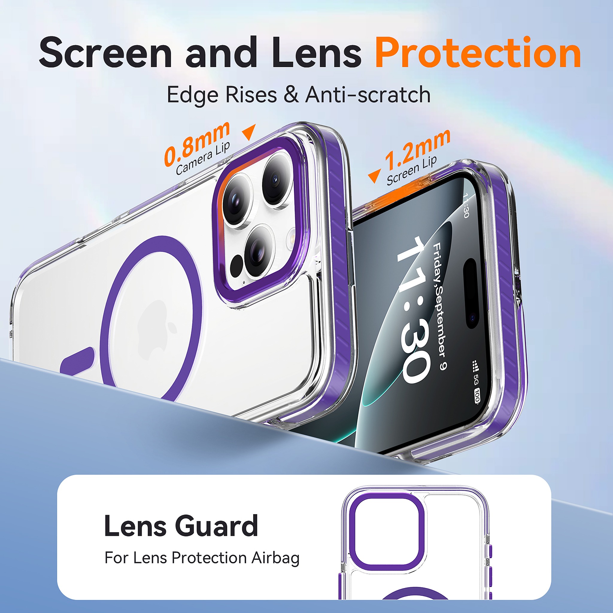 SendaFit Iridescent Two-Tone MagSafe Case for iPhone 16 Pro Max detail 7