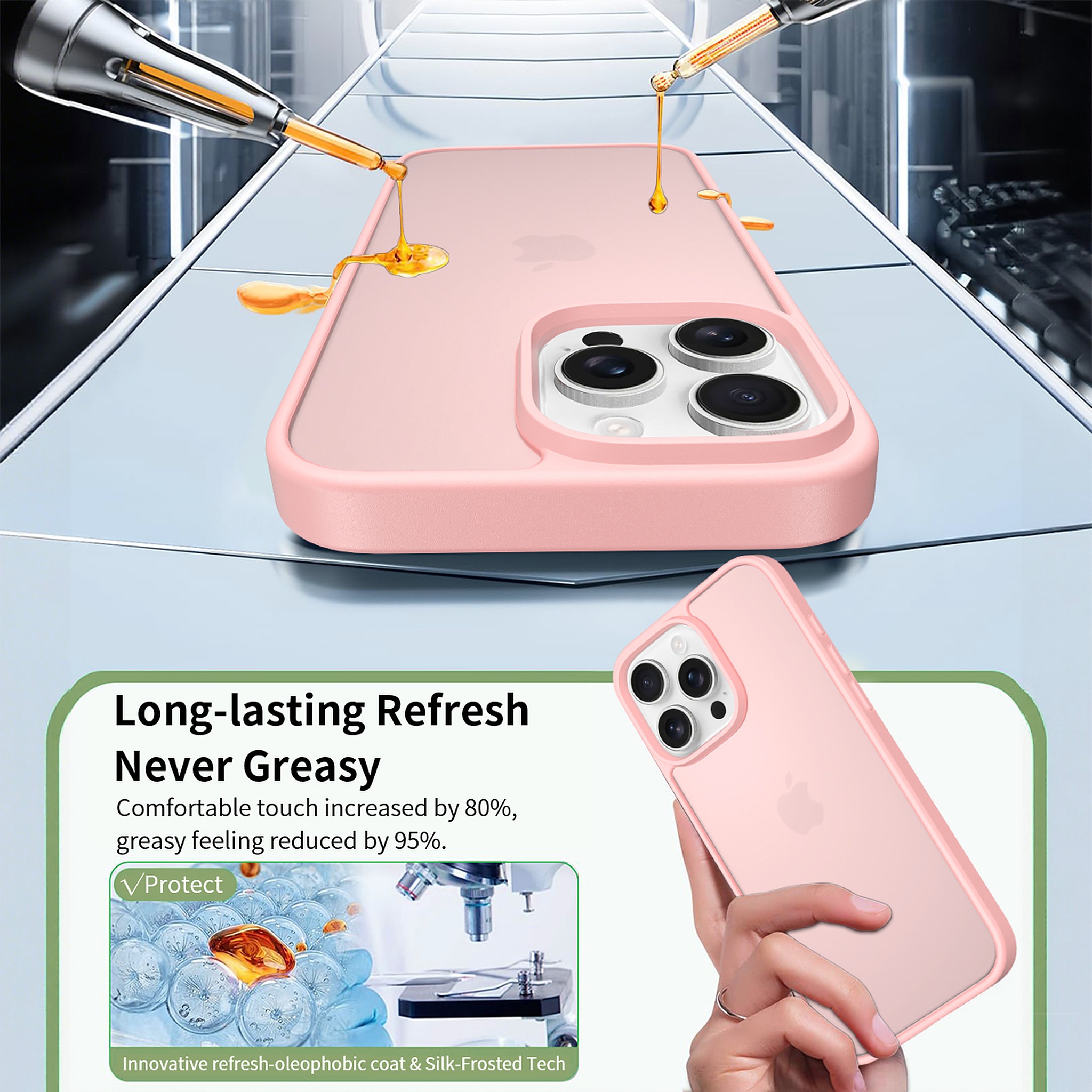 SendaFit Matte Skin-Feel Two-in-One Case for iPhone 16 Pro Max detail 11
