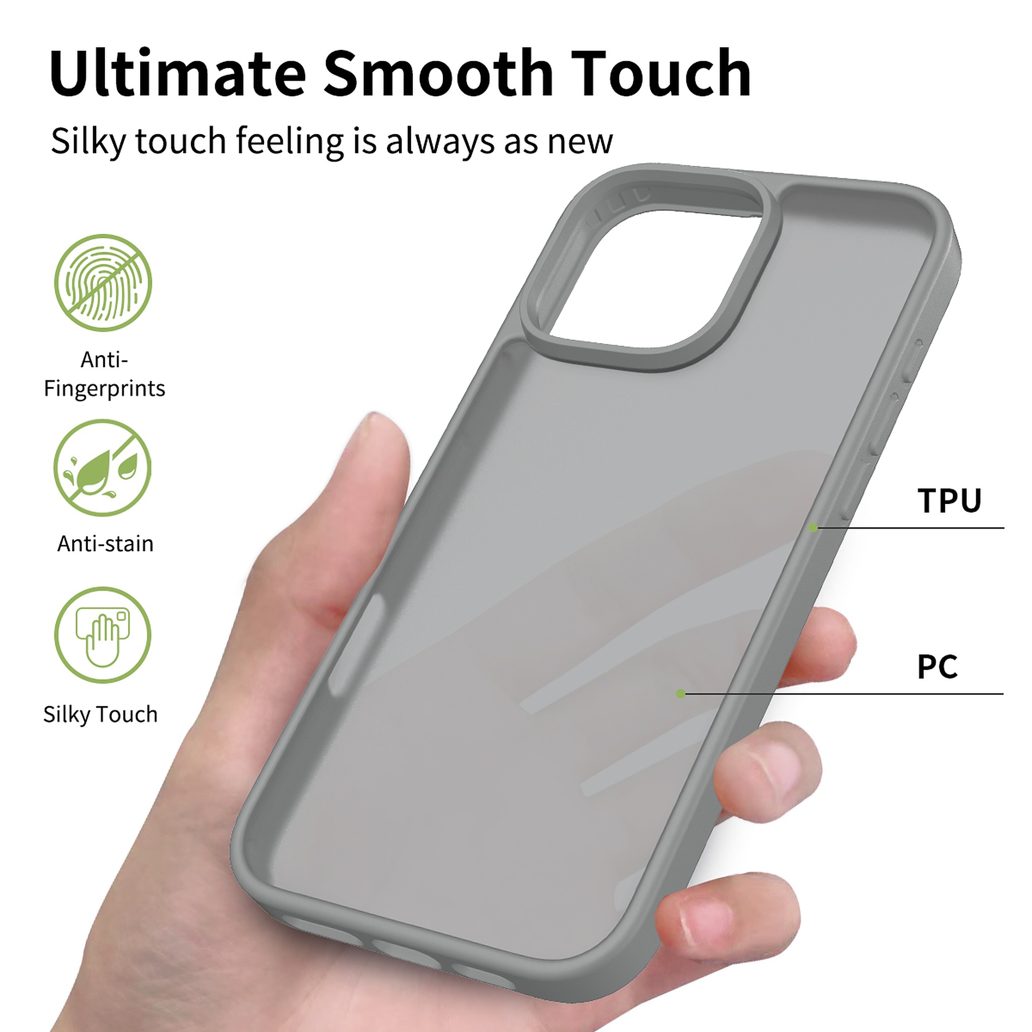 SendaFit Matte Skin-Feel Two-in-One Case for iPhone 16 Pro Max detail 13