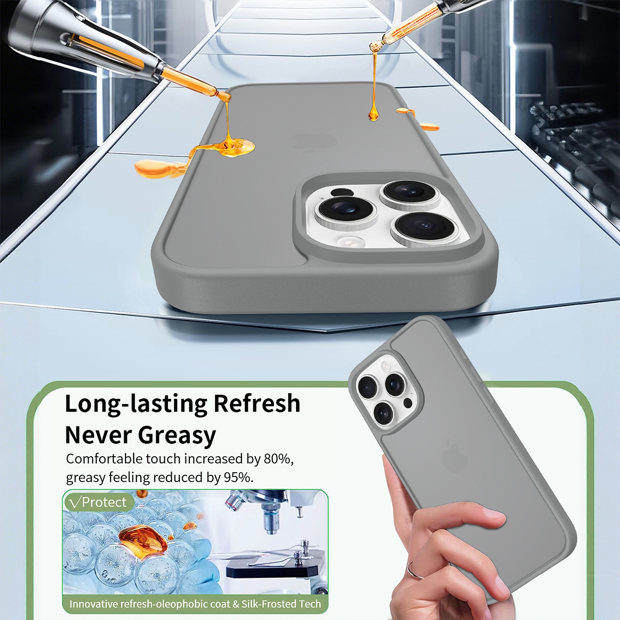 SendaFit Matte Skin-Feel Two-in-One Case for iPhone 16 Pro Max detail 16