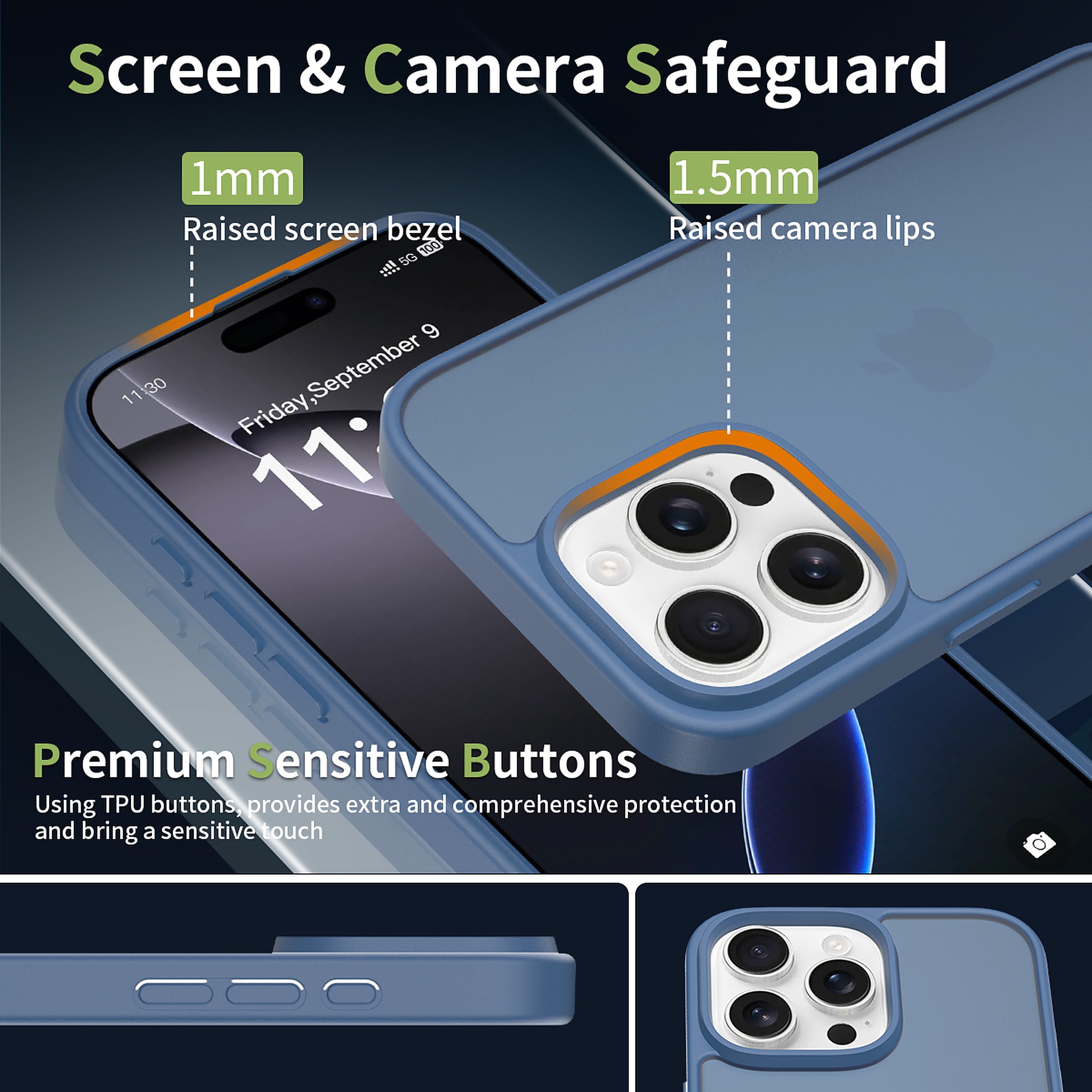 SendaFit Matte Skin-Feel Two-in-One Case for iPhone 16 Pro Max detail 19
