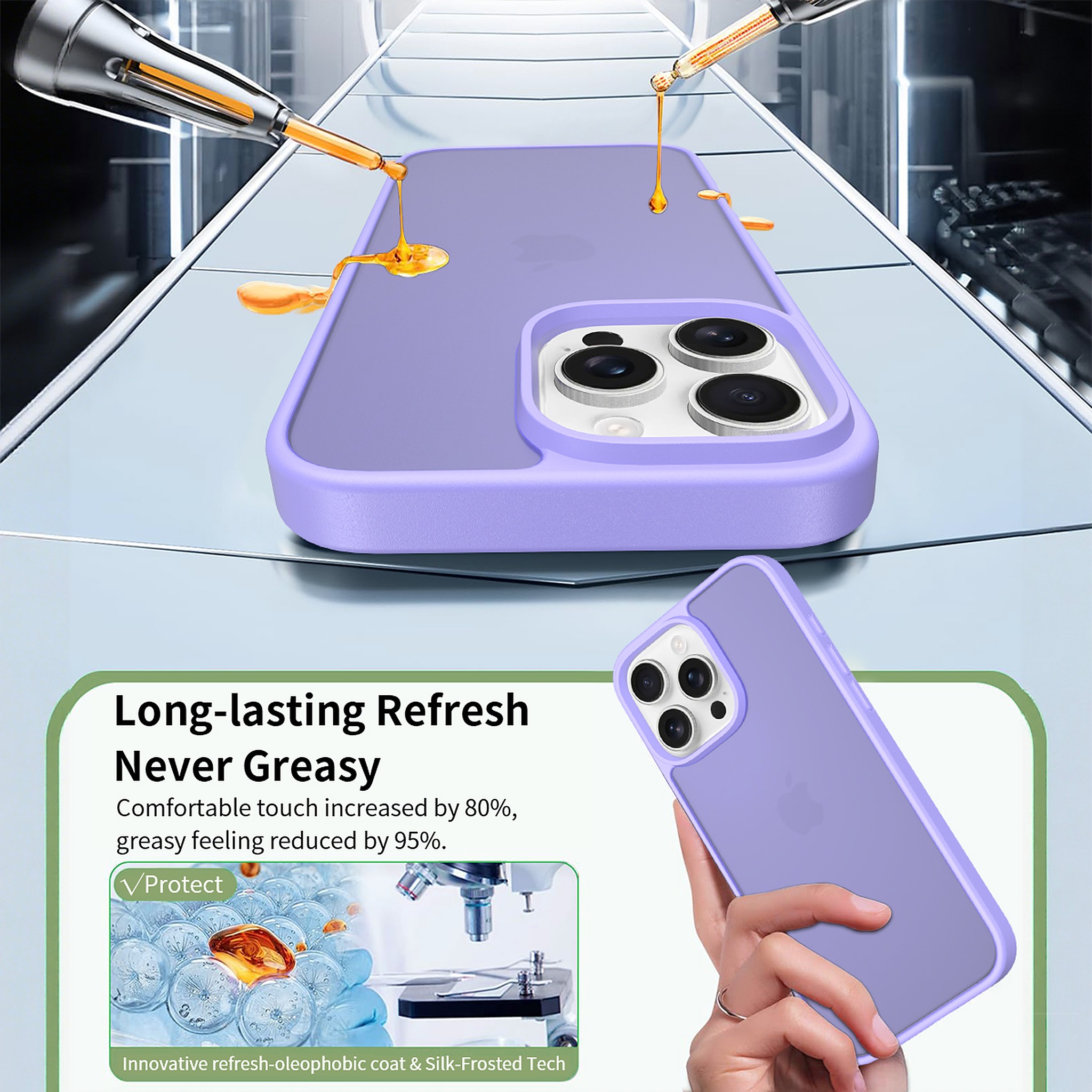 SendaFit Matte Skin-Feel Two-in-One Case for iPhone 16 Pro Max detail 25