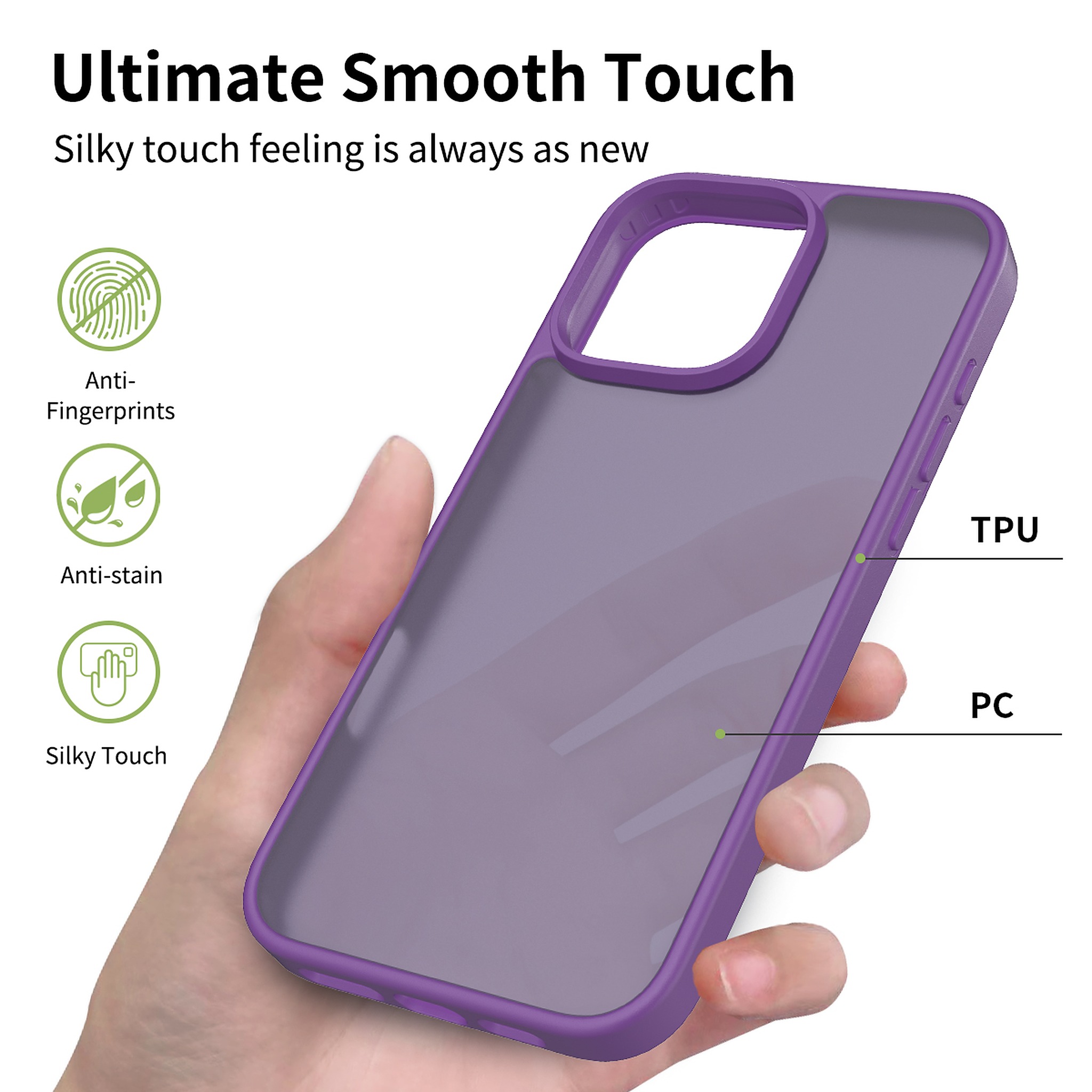 SendaFit Matte Skin-Feel Two-in-One Case for iPhone 16 Pro Max detail 27