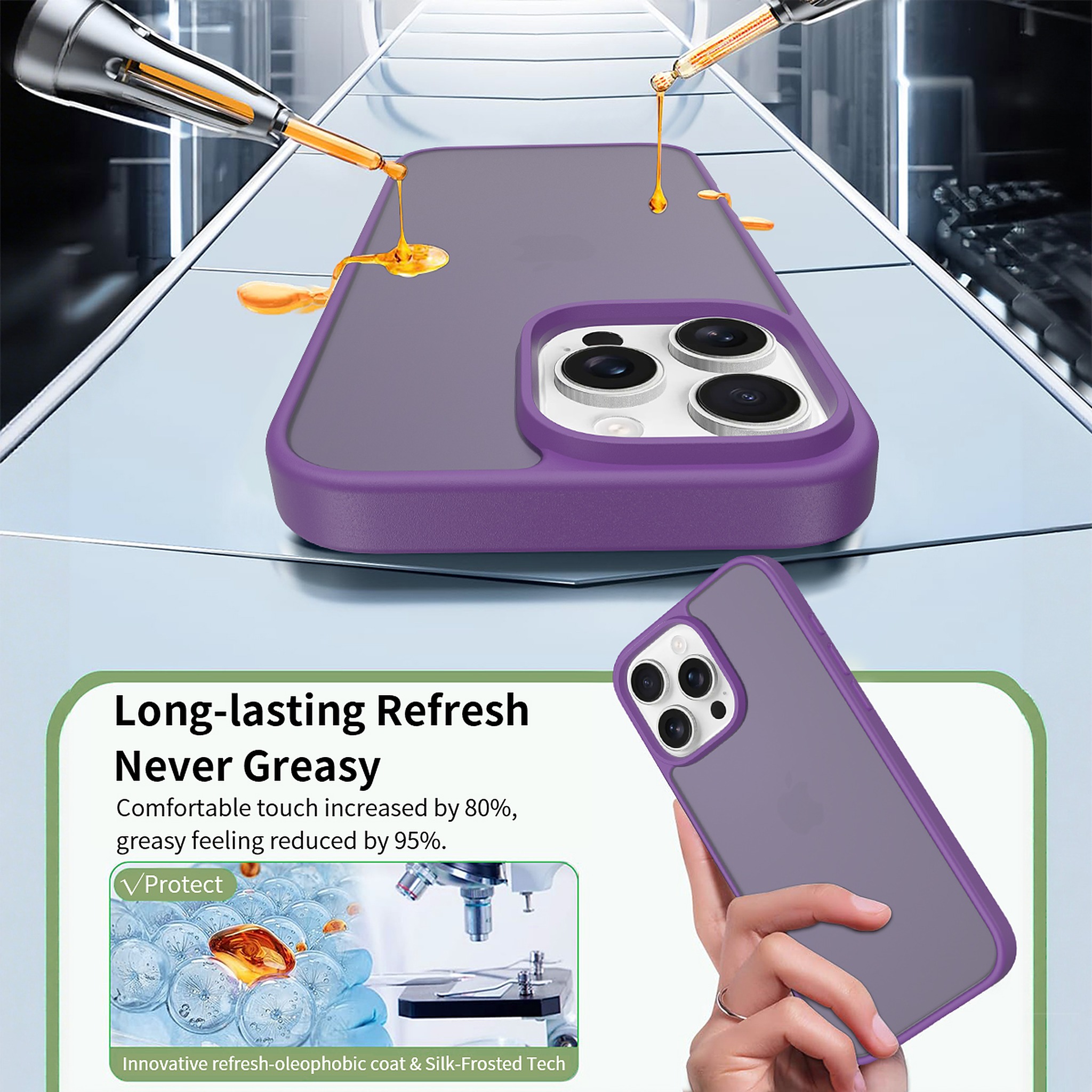 SendaFit Matte Skin-Feel Two-in-One Case for iPhone 16 Pro Max detail 29