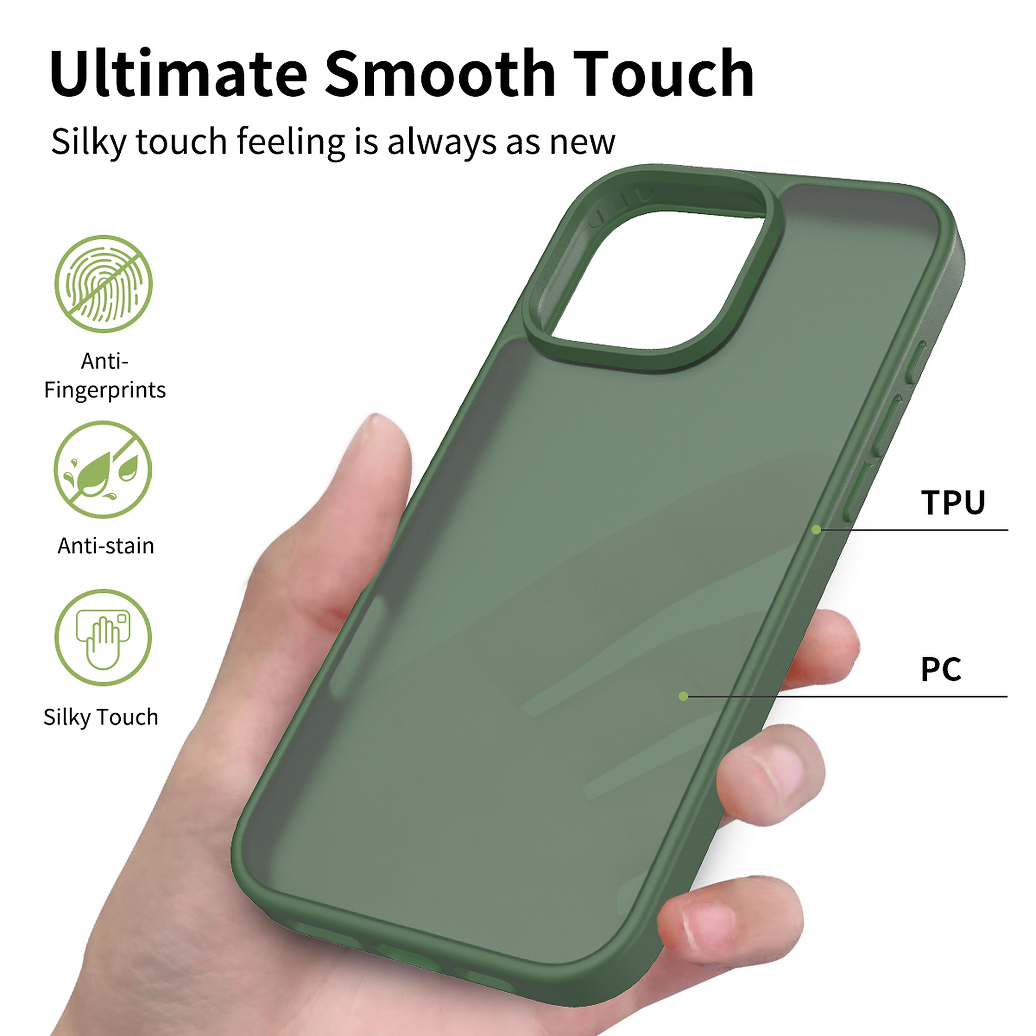 SendaFit Matte Skin-Feel Two-in-One Case for iPhone 16 Pro Max detail 35