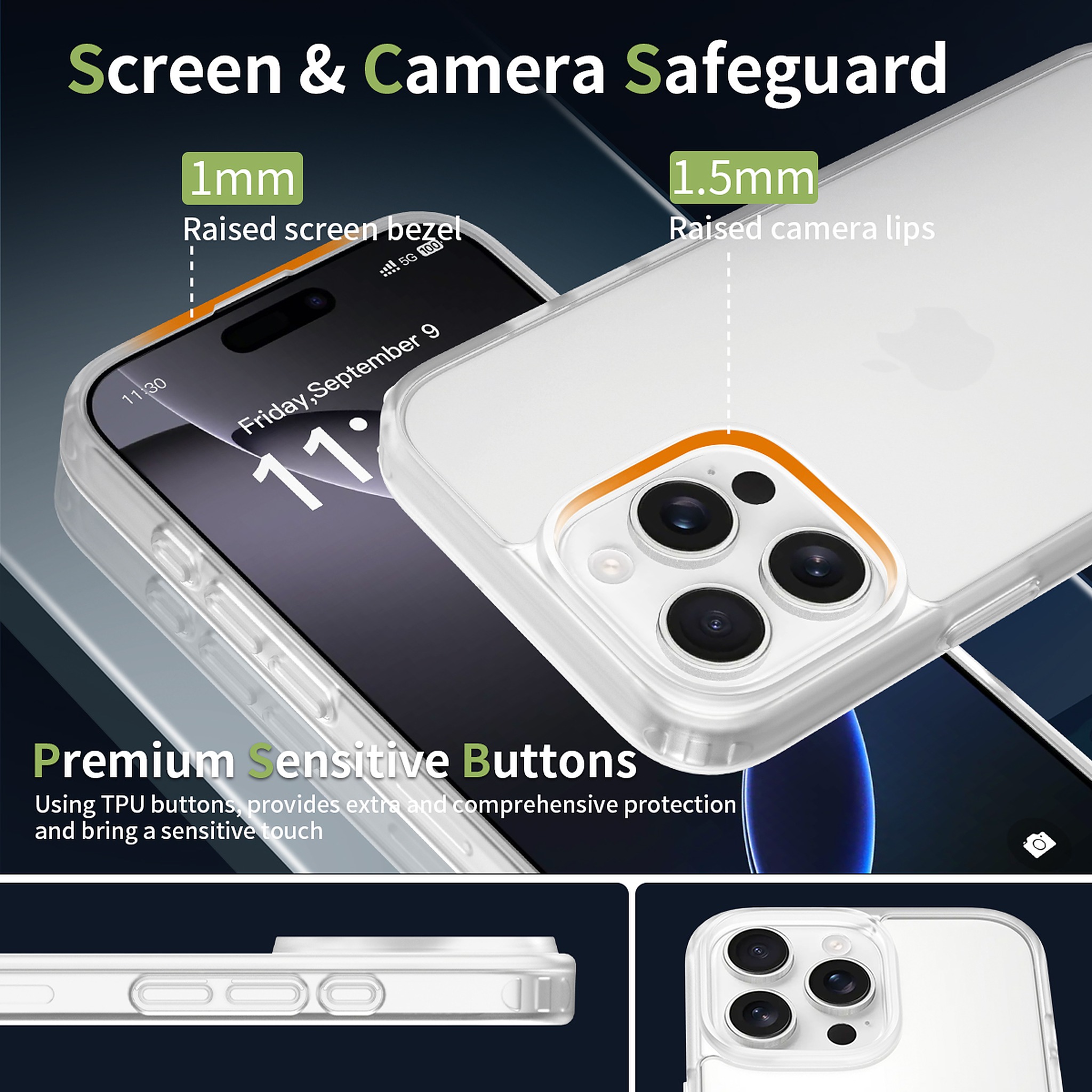 SendaFit Matte Skin-Feel Two-in-One Case for iPhone 16 Pro Max detail 41