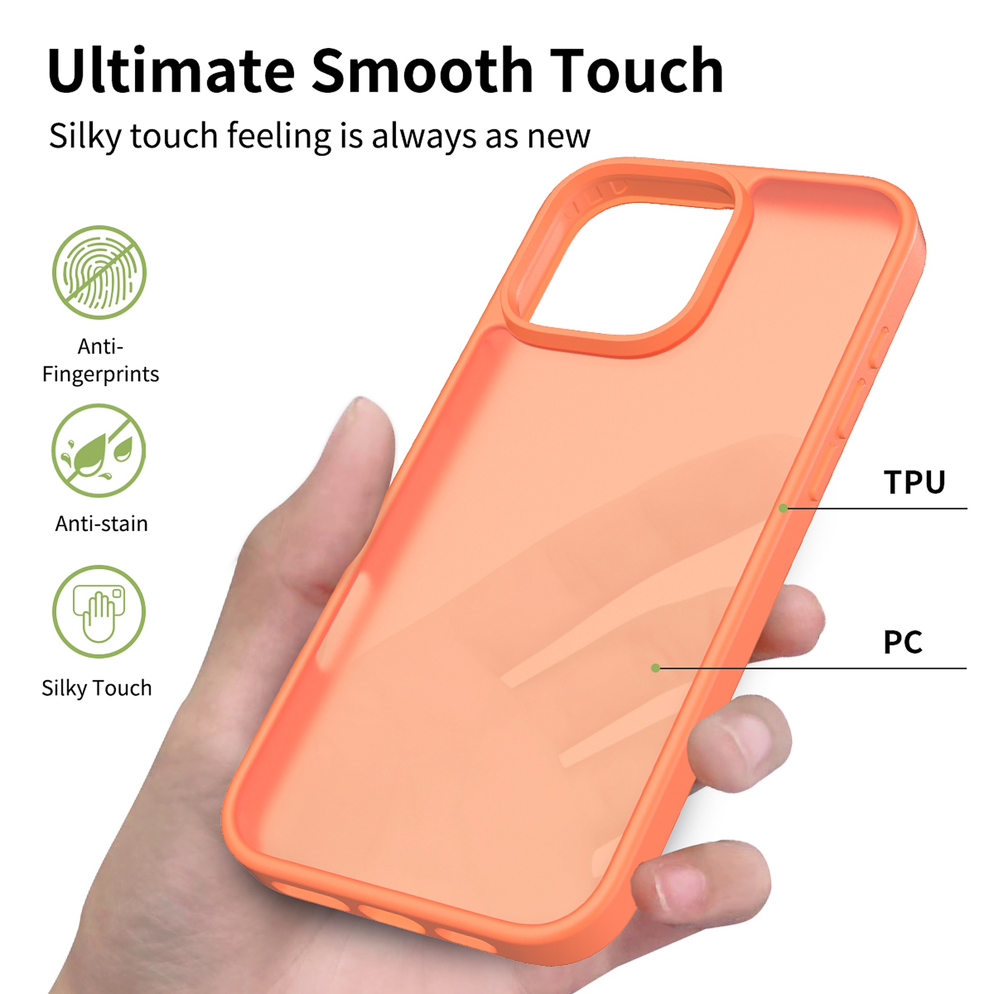 SendaFit Matte Skin-Feel Two-in-One Case for iPhone 16 Pro Max detail 45