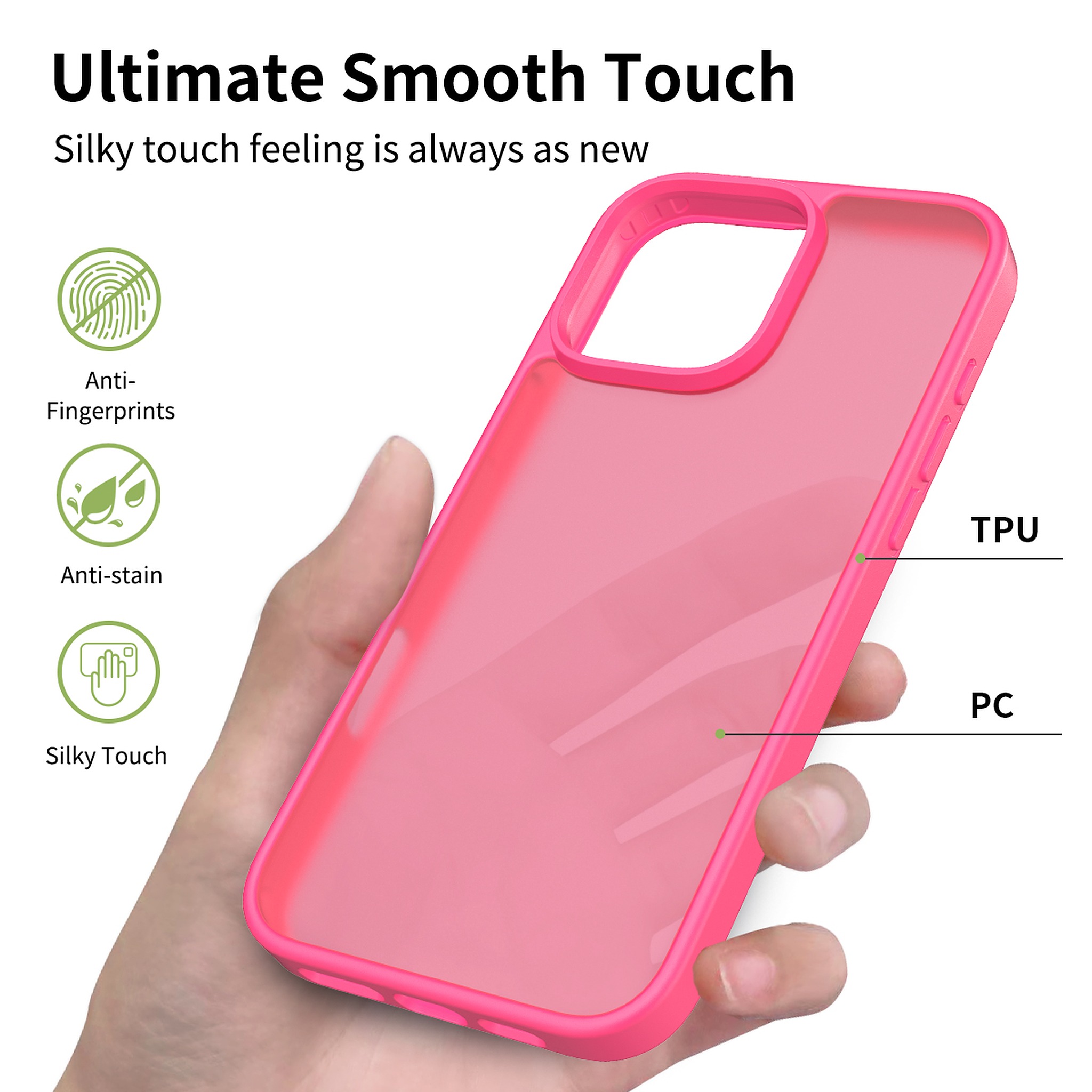 SendaFit Matte Skin-Feel Two-in-One Case for iPhone 16 Pro Max detail 5