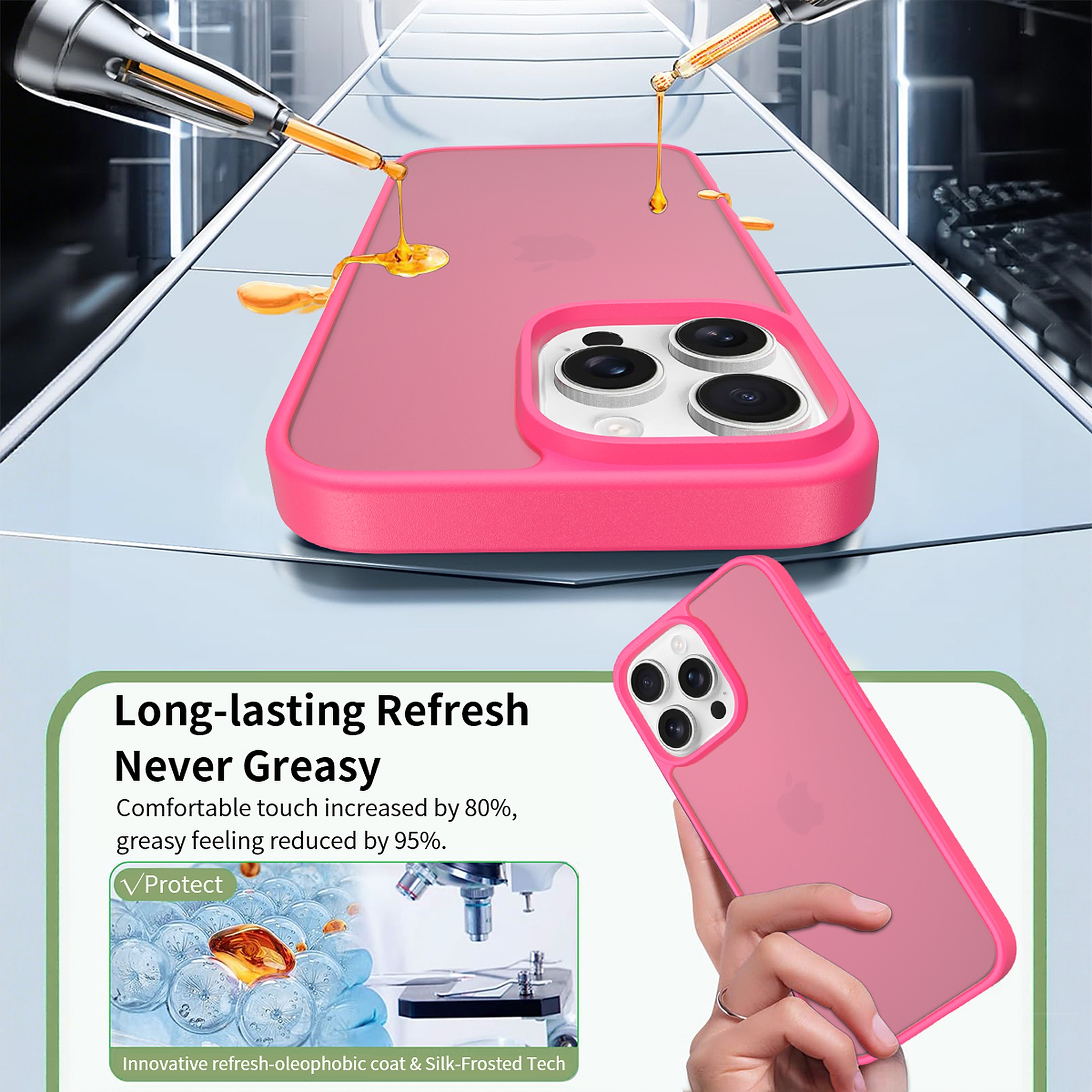 SendaFit Matte Skin-Feel Two-in-One Case for iPhone 16 Pro Max detail 7