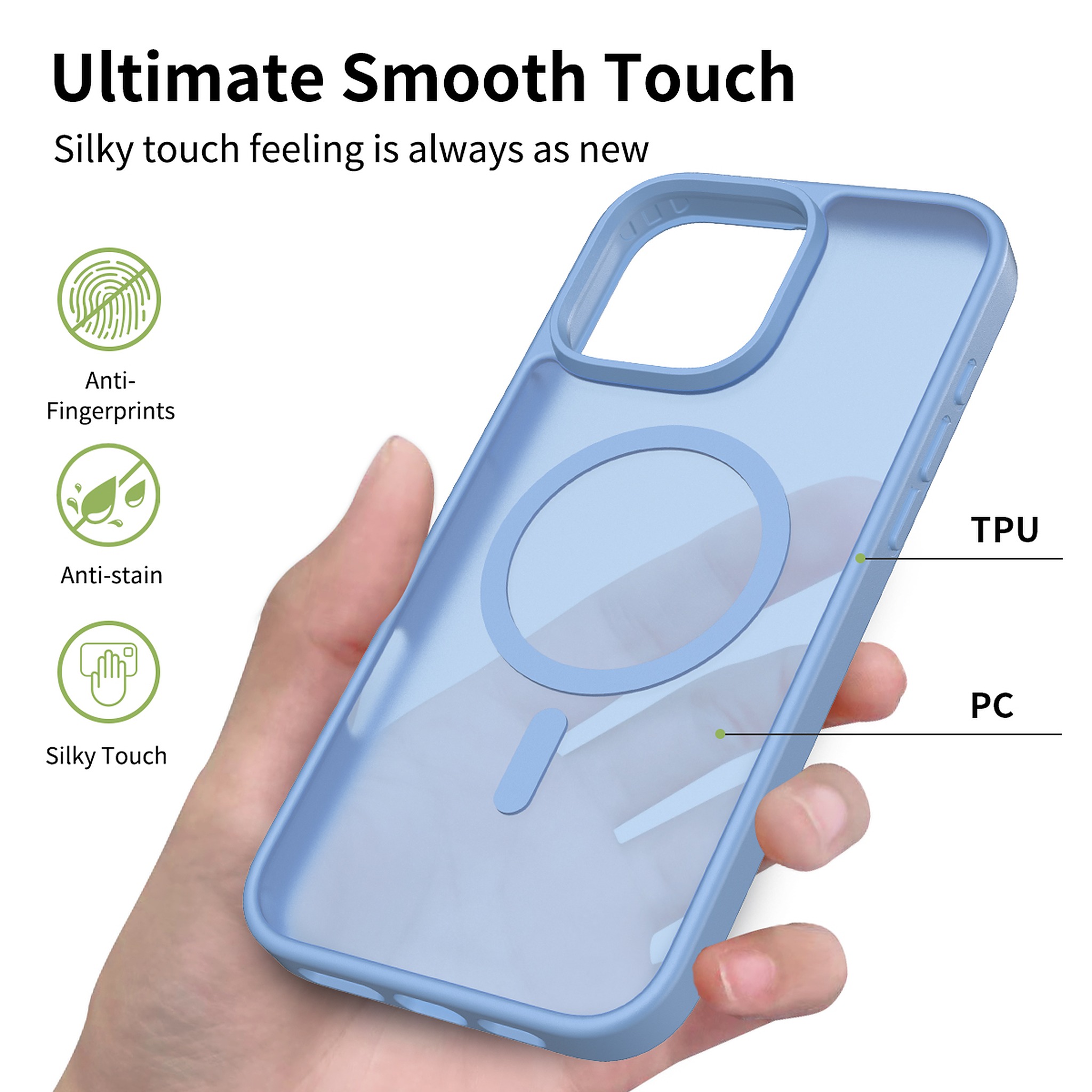 SendaFit Matte Skin-Feel Two-in-One MagSafe Case for iPhone 16 Pro Max detail 1