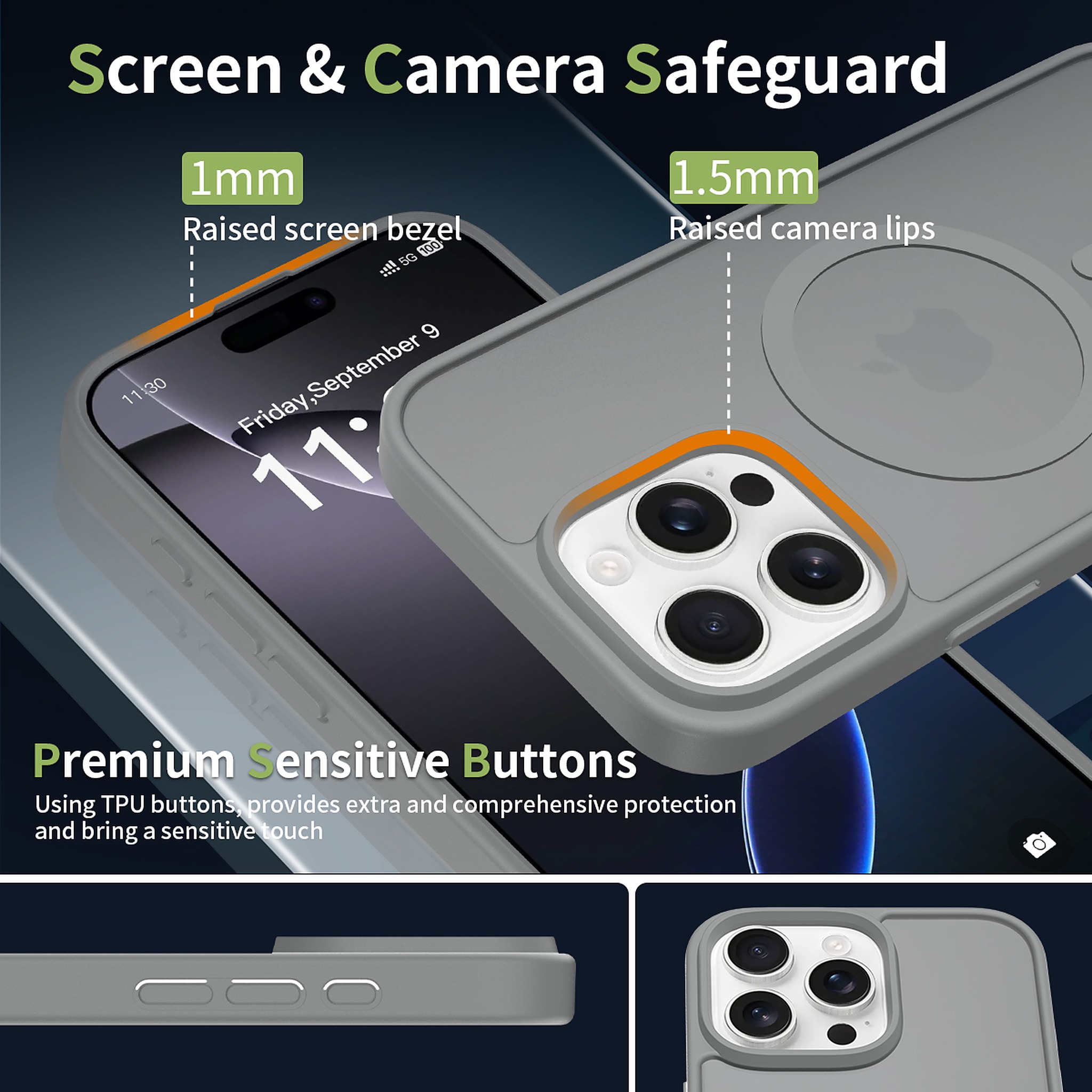SendaFit Matte Skin-Feel Two-in-One MagSafe Case for iPhone 16 Pro Max detail 18