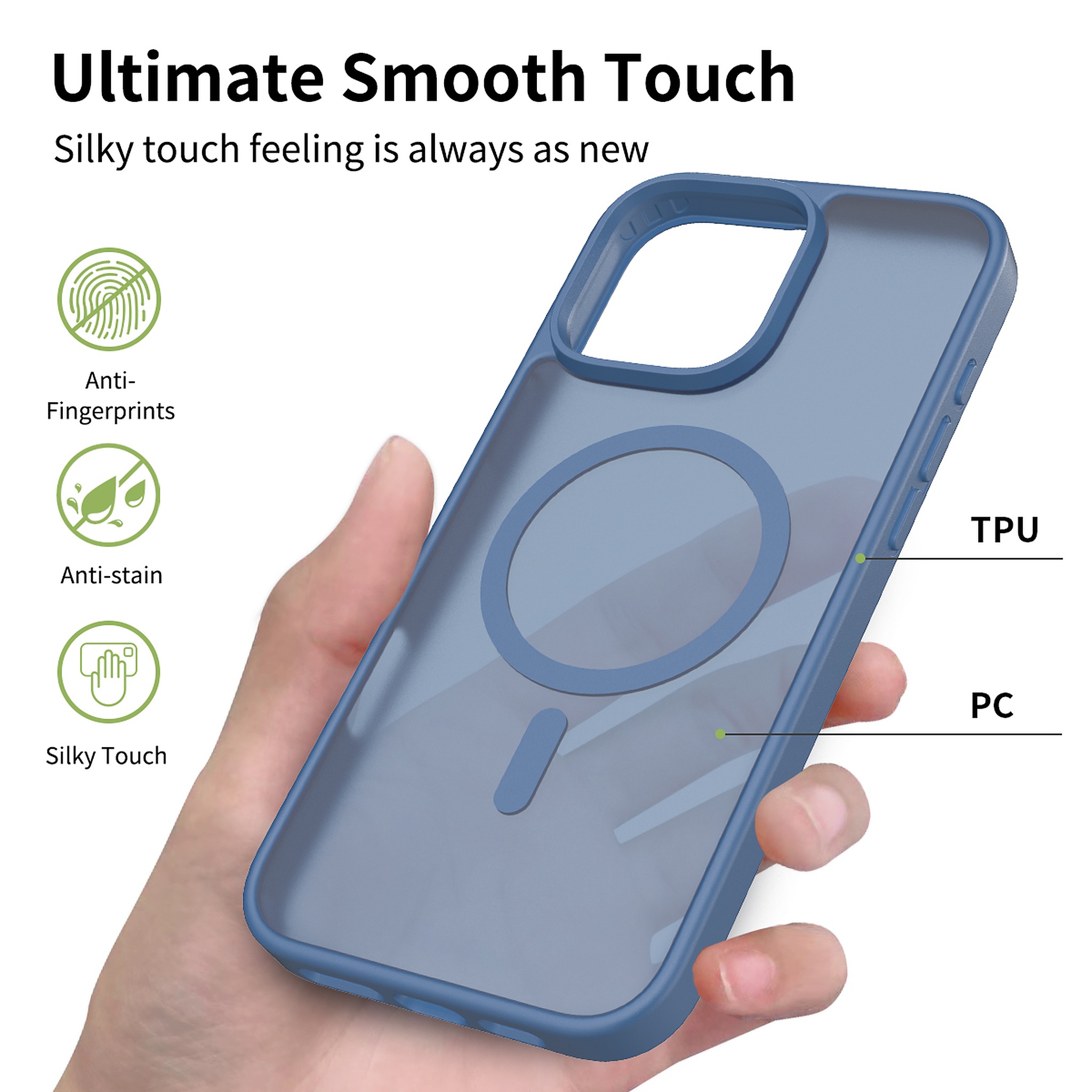 SendaFit Matte Skin-Feel Two-in-One MagSafe Case for iPhone 16 Pro Max detail 22