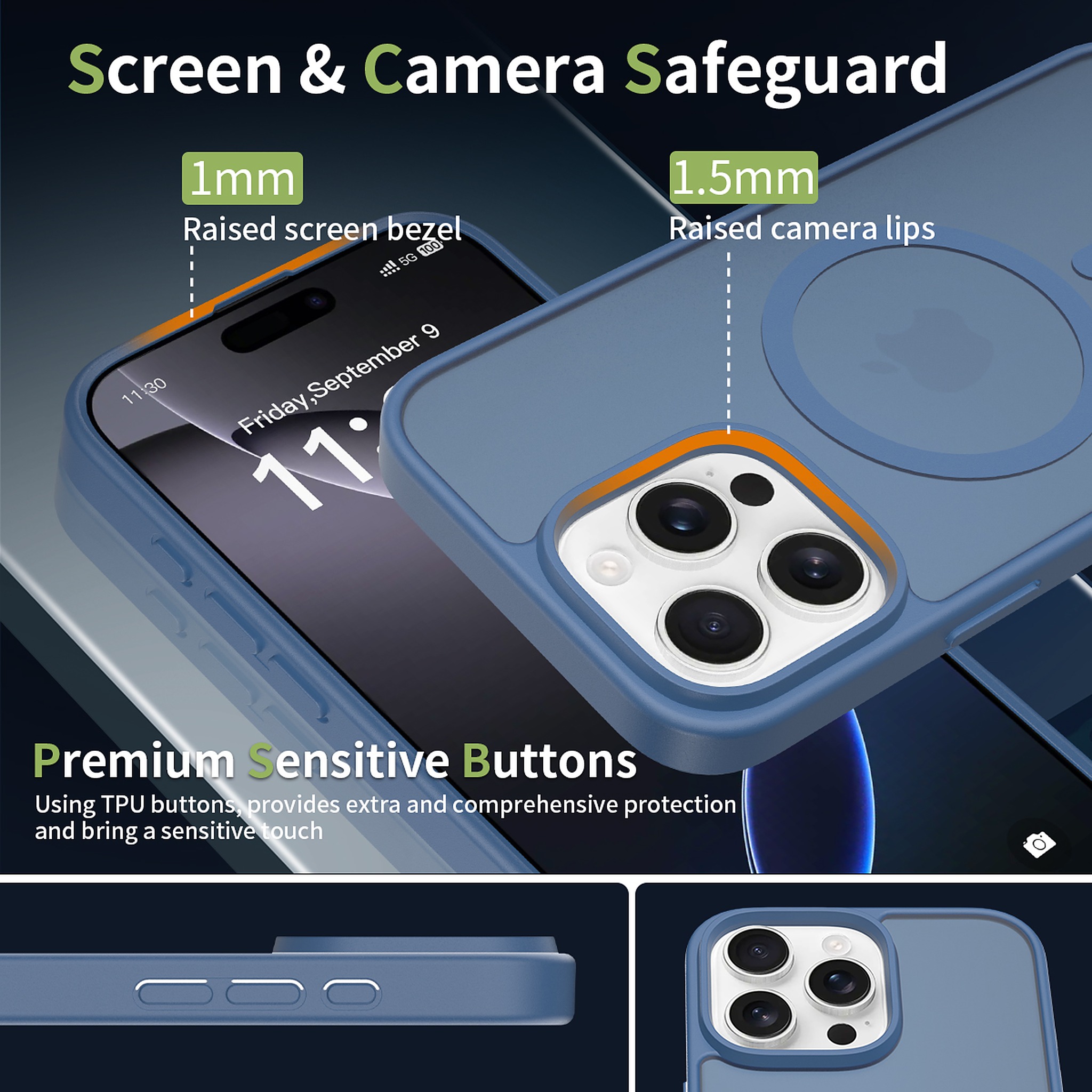 SendaFit Matte Skin-Feel Two-in-One MagSafe Case for iPhone 16 Pro Max detail 24