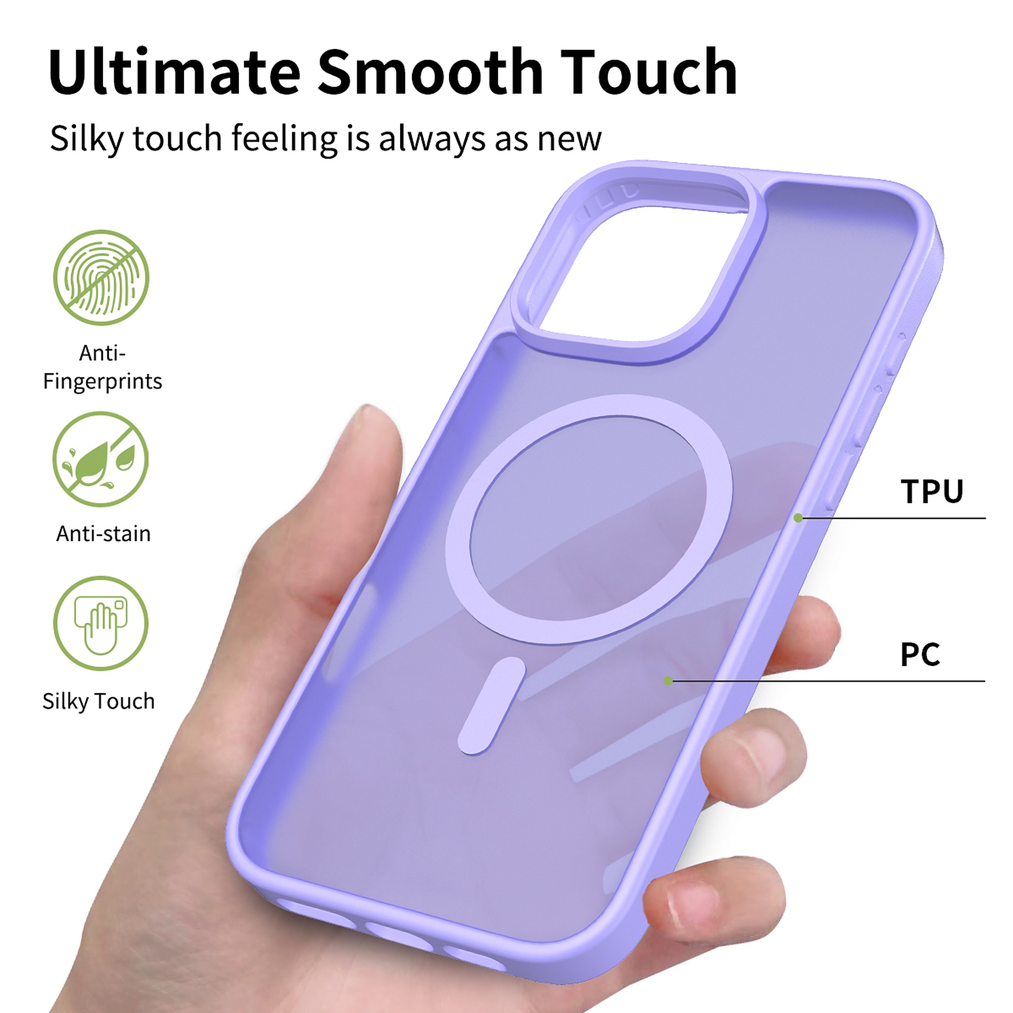 SendaFit Matte Skin-Feel Two-in-One MagSafe Case for iPhone 16 Pro Max detail 28