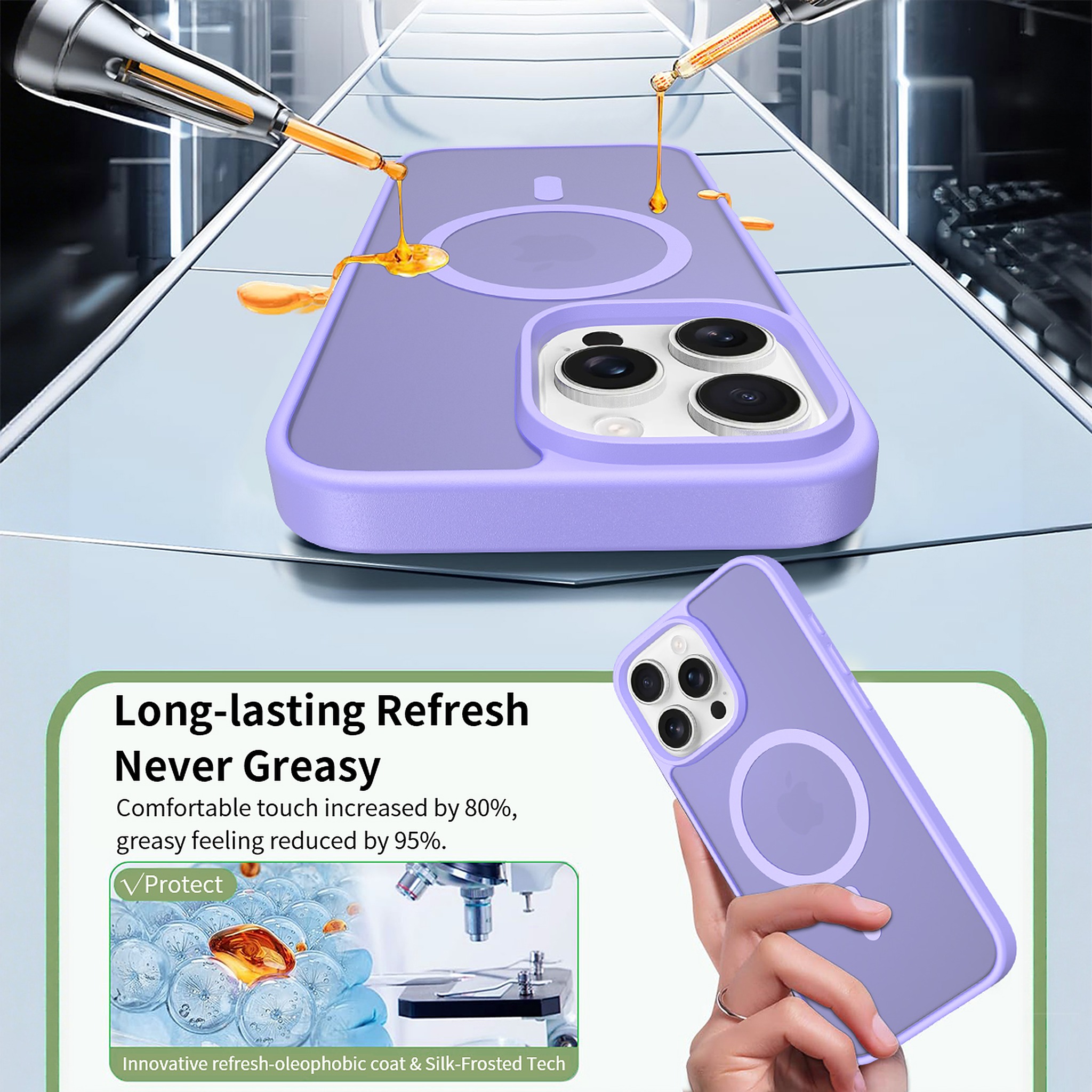 SendaFit Matte Skin-Feel Two-in-One MagSafe Case for iPhone 16 Pro Max detail 30