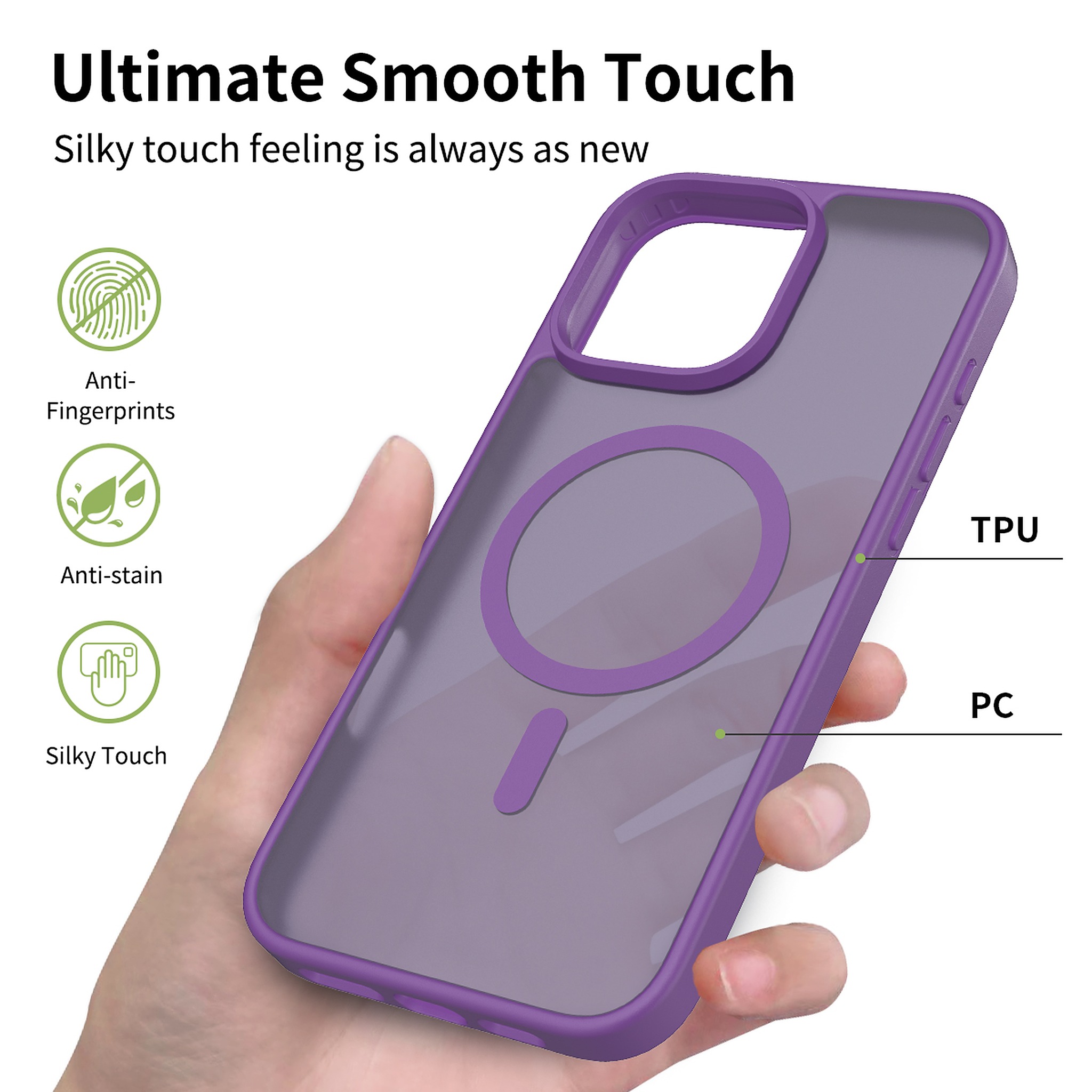 SendaFit Matte Skin-Feel Two-in-One MagSafe Case for iPhone 16 Pro Max detail 33