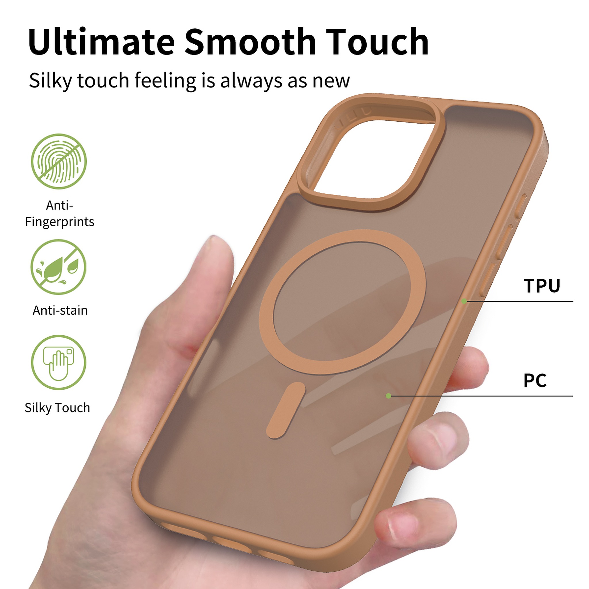 SendaFit Matte Skin-Feel Two-in-One MagSafe Case for iPhone 16 Pro Max detail 39