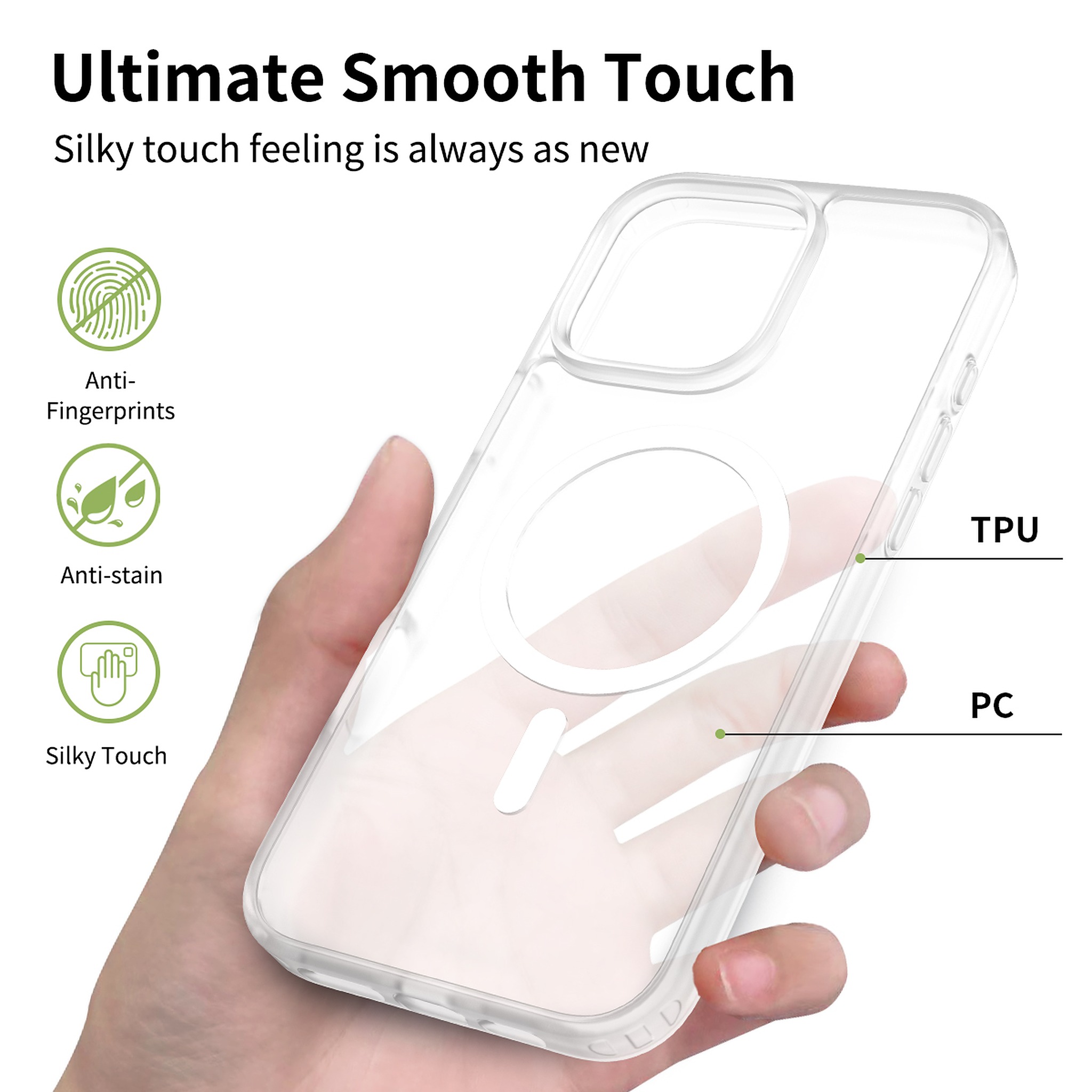 SendaFit Matte Skin-Feel Two-in-One MagSafe Case for iPhone 16 Pro Max detail 50