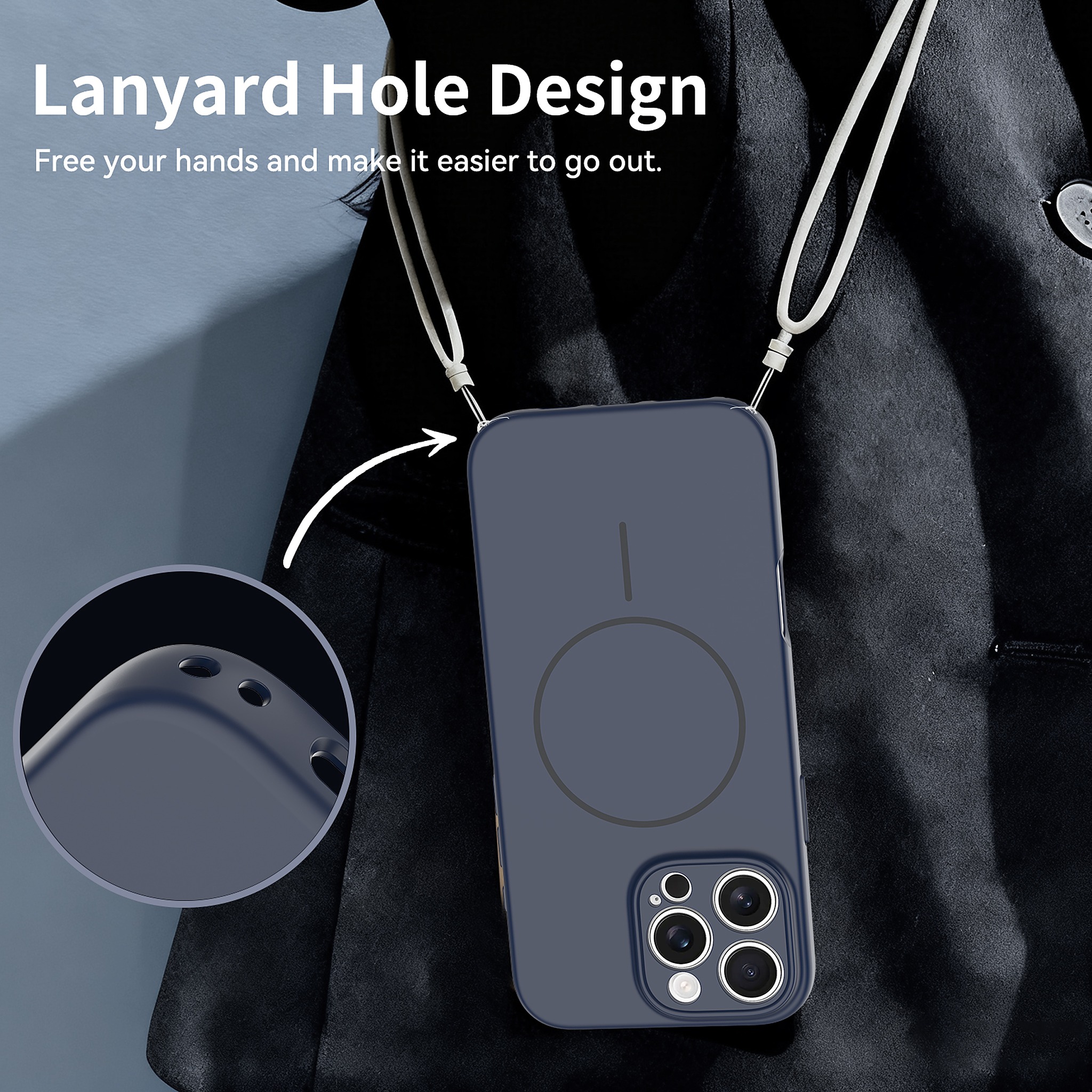 SendaFit Solid-Color Two-in-One MagSafe Case for iPhone 16 Pro Max detail 13
