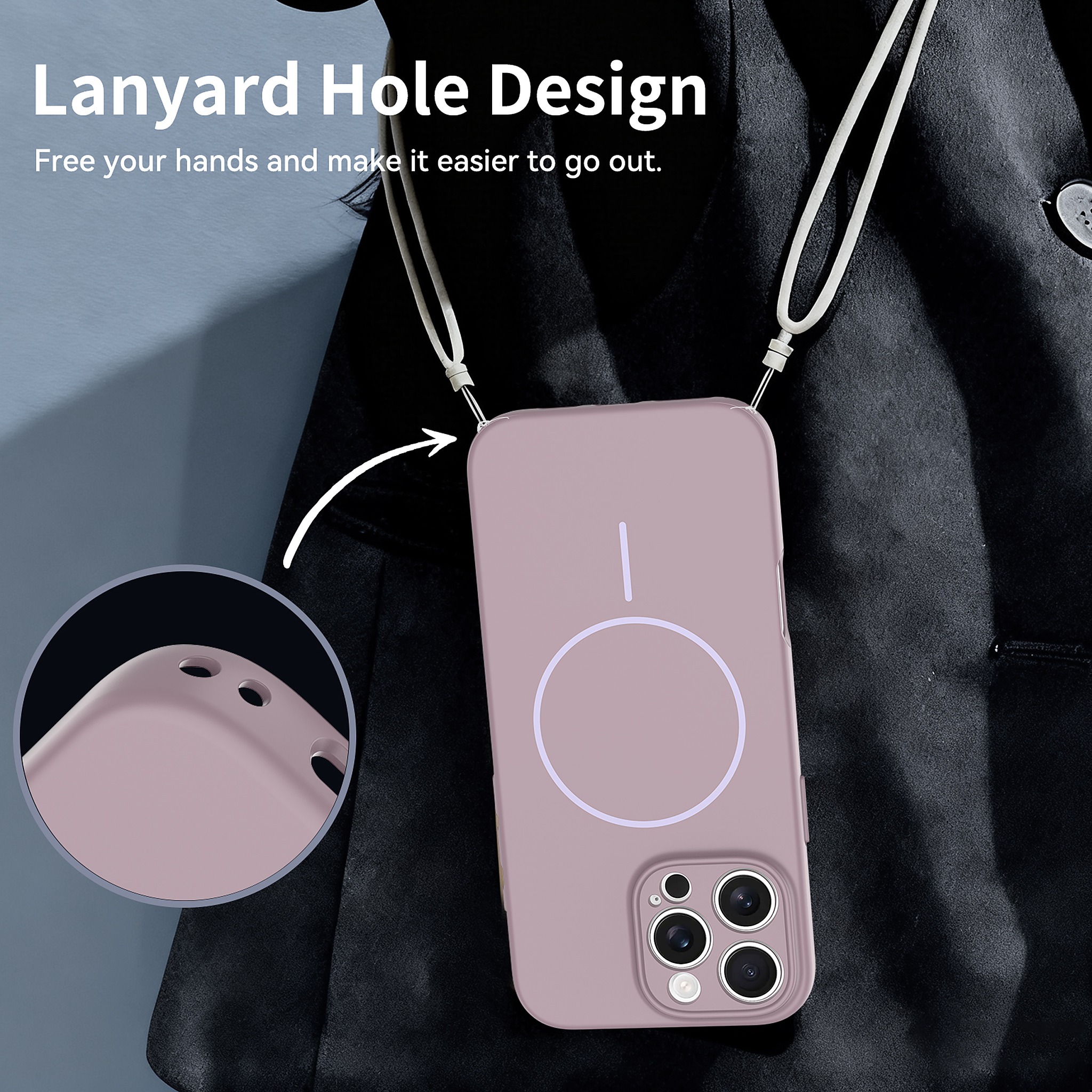 SendaFit Solid-Color Two-in-One MagSafe Case for iPhone 16 Pro Max detail 14