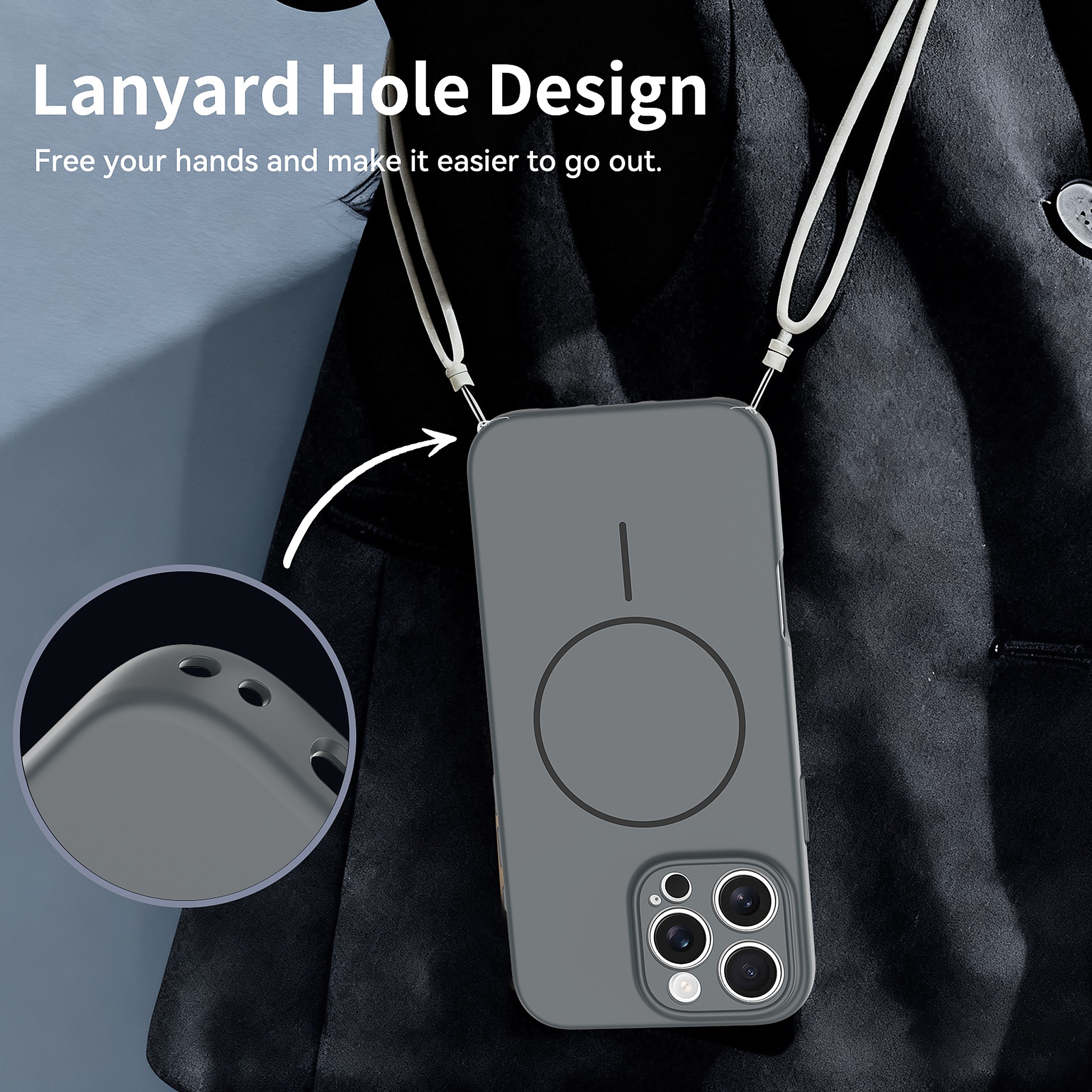 SendaFit Solid-Color Two-in-One MagSafe Case for iPhone 16 Pro Max detail 16