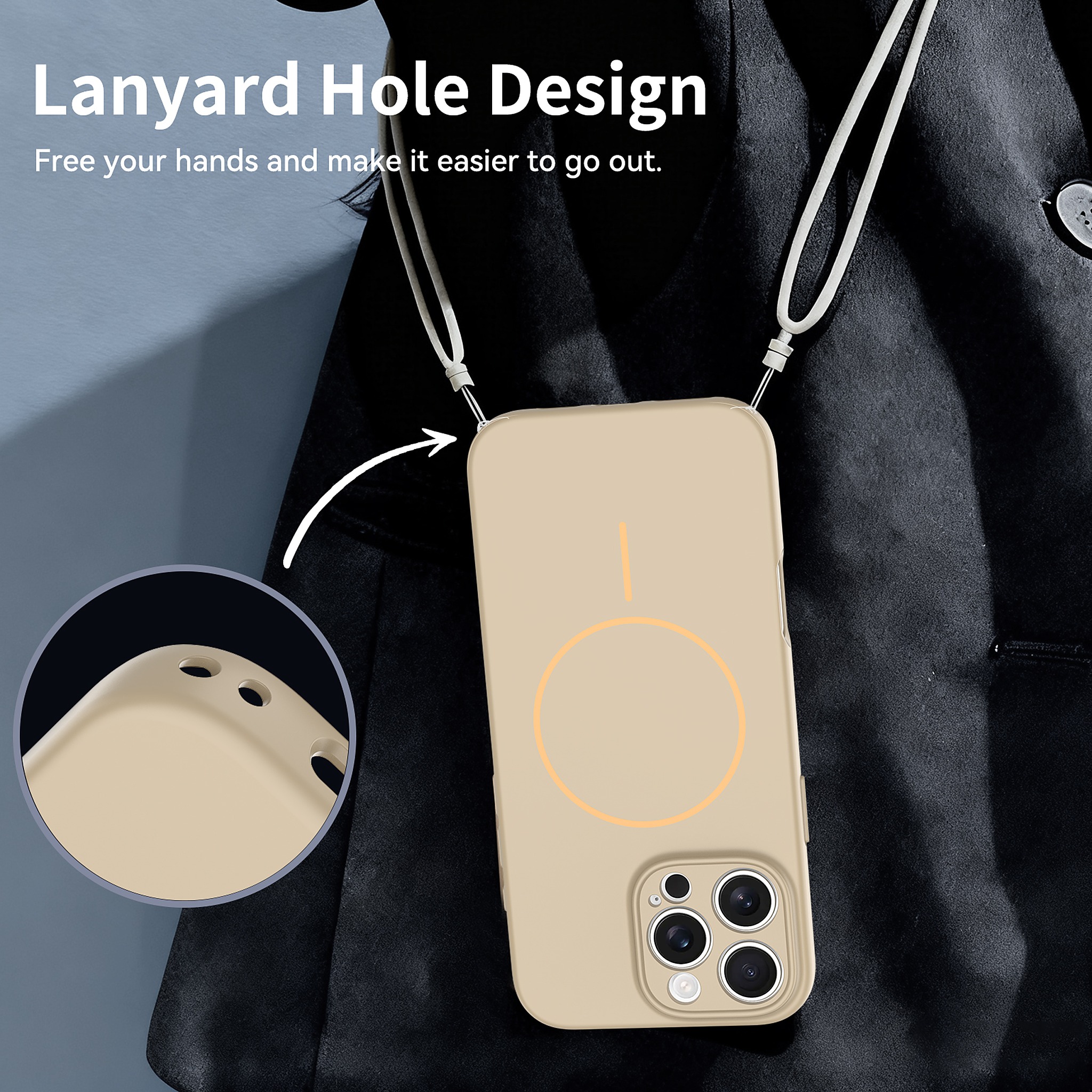 SendaFit Solid-Color Two-in-One MagSafe Case for iPhone 16 Pro Max detail 19
