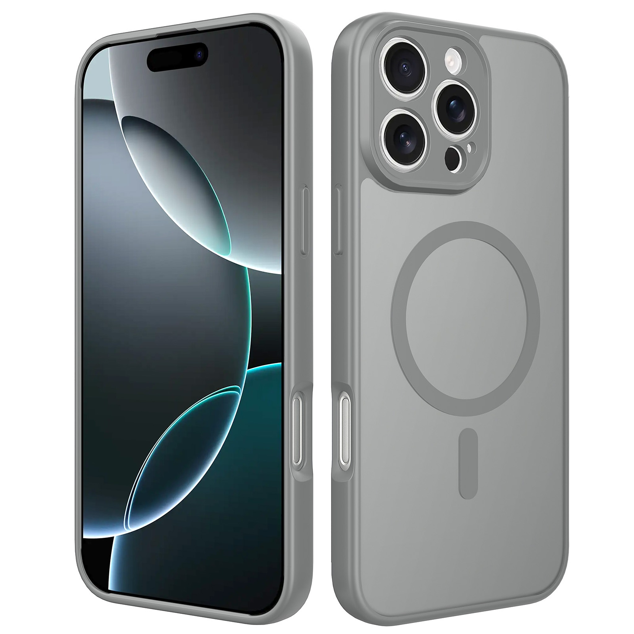 SendaFit Precise-Cutout Matte Skin-Feel MagSafe Case for iPhone 16 Pro Max - Dark Gray