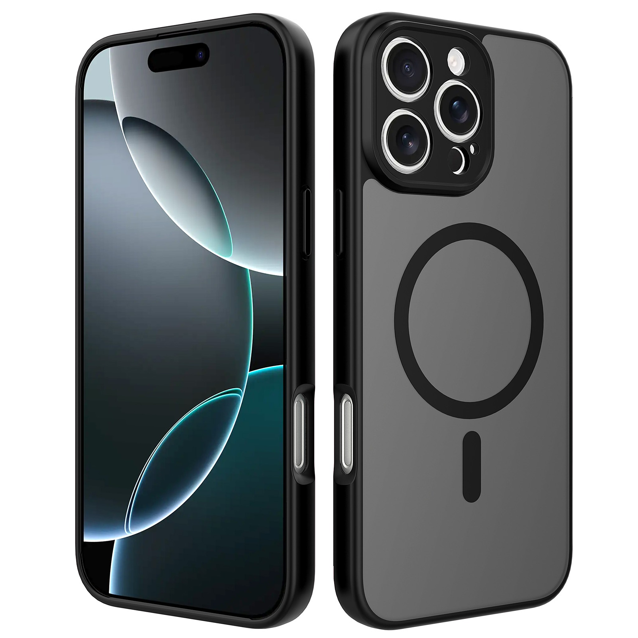 SendaFit Precise-Cutout Matte Skin-Feel MagSafe Case for iPhone 16 Pro Max - Matte Black